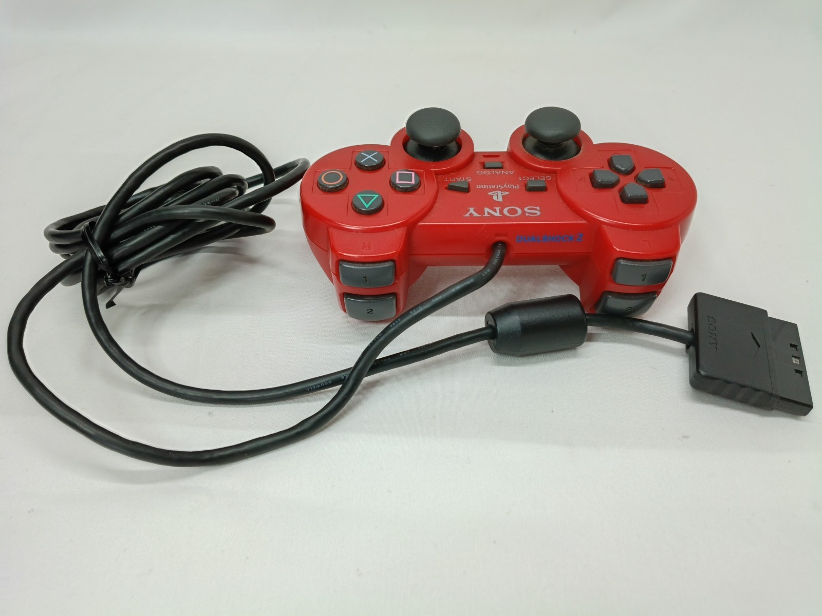 PS2 Console Cinnabar Red Boxed set SCPH-90000CR Playstation NTSC-J Tested CIB