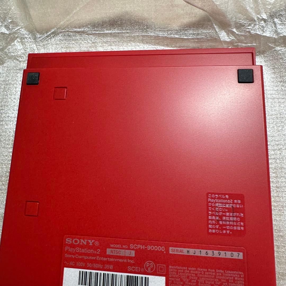 Sony PS2 SCPH-90000CR Cinnabar Red Console from Japan
