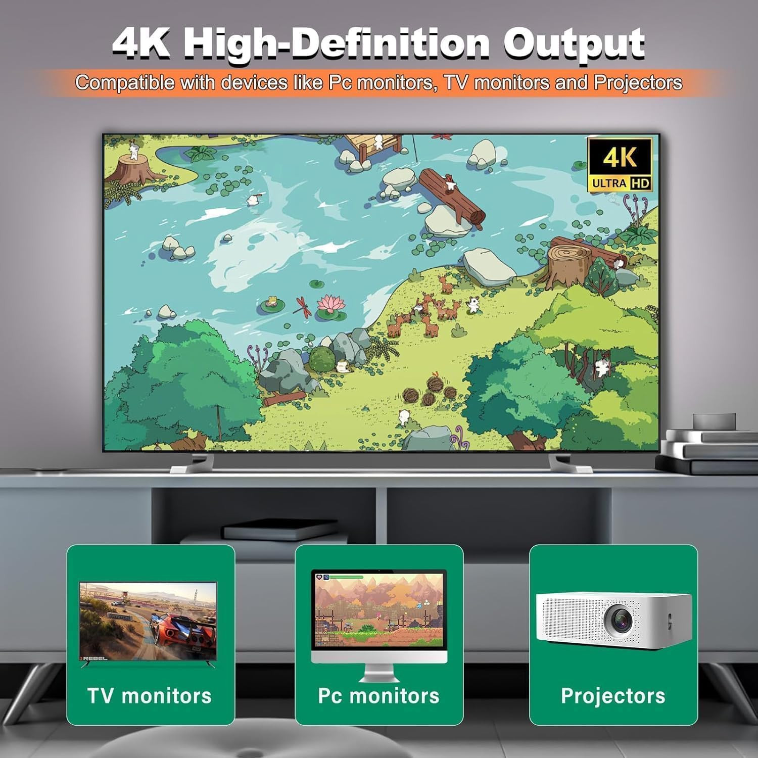 New Retro Gaming Console & Game Stick Pro – 20,000+ Classic Video Games, 23 Emul