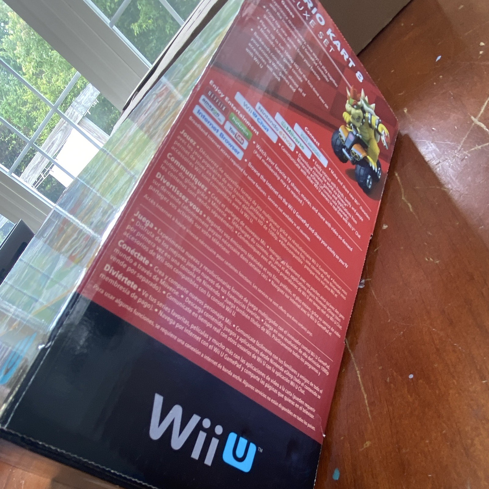 Nintendo Wii U Mario Kart 8 Deluxe Set 32GB Black Console HDMI 1080p US CIB