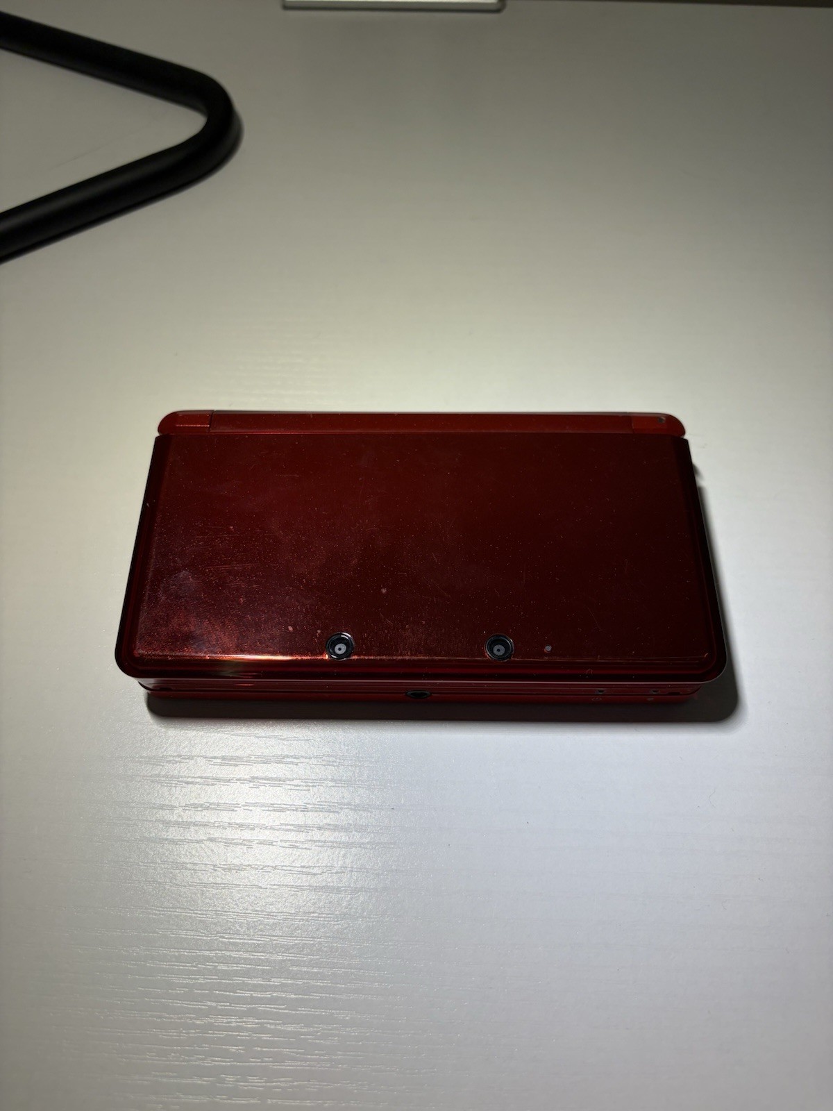 Nintendo 3ds Flame Red COMPLETE in Box TESTED and Working