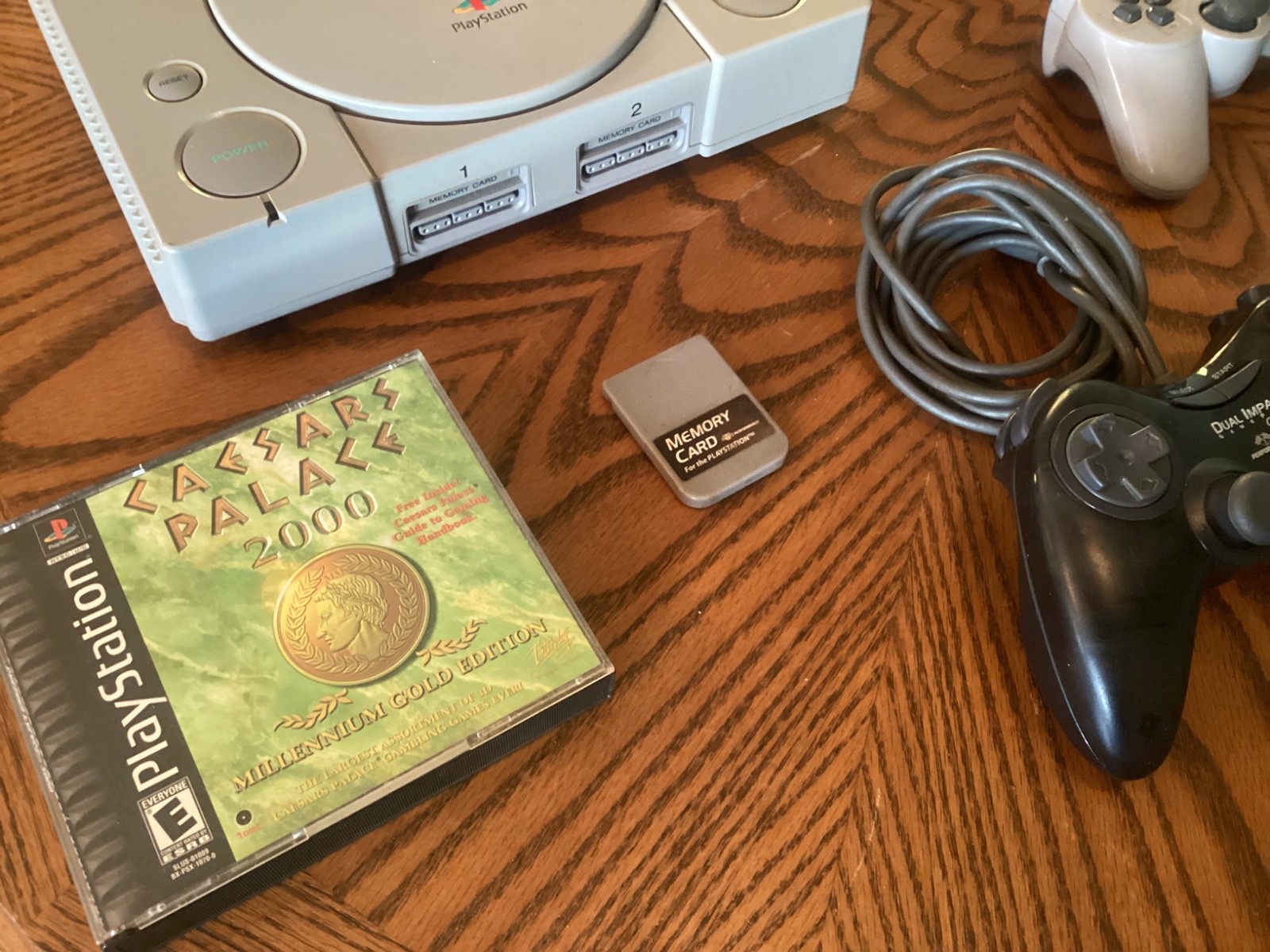 PlayStation 1 Console SCPH-9001 System Bundle Tested in Video Memory Card Game