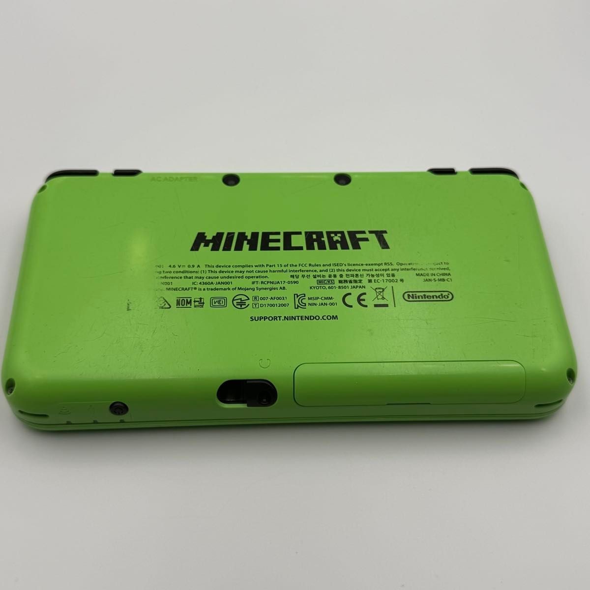 New Nintendo 2DS XL LL Minecraft Creeper Console Stylus Working Japanese ver