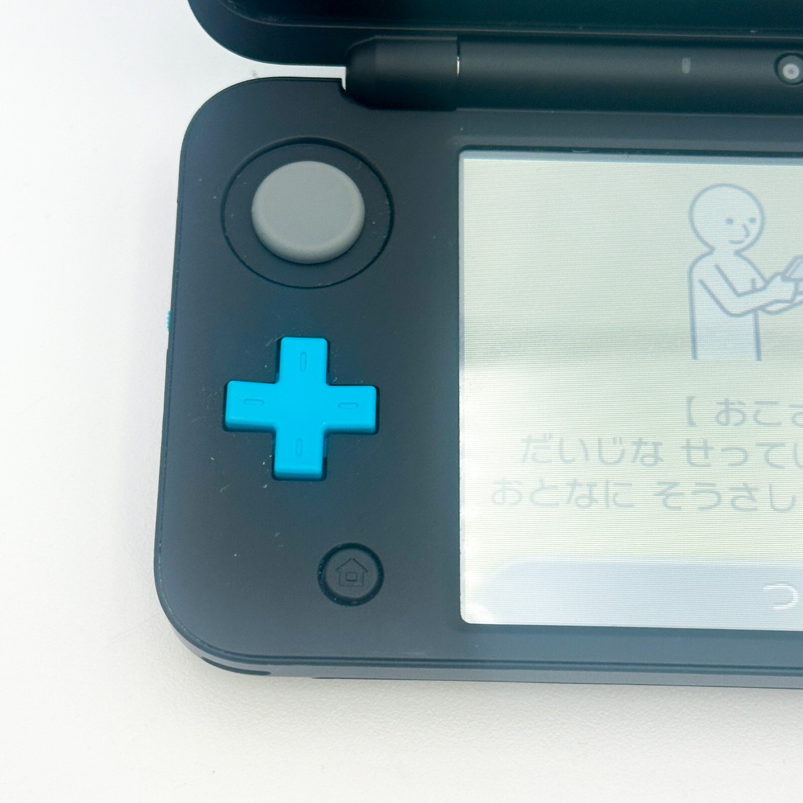 New Nintendo 2DS XL LL Black Turquoise Console Japanese ver Good Condition Works