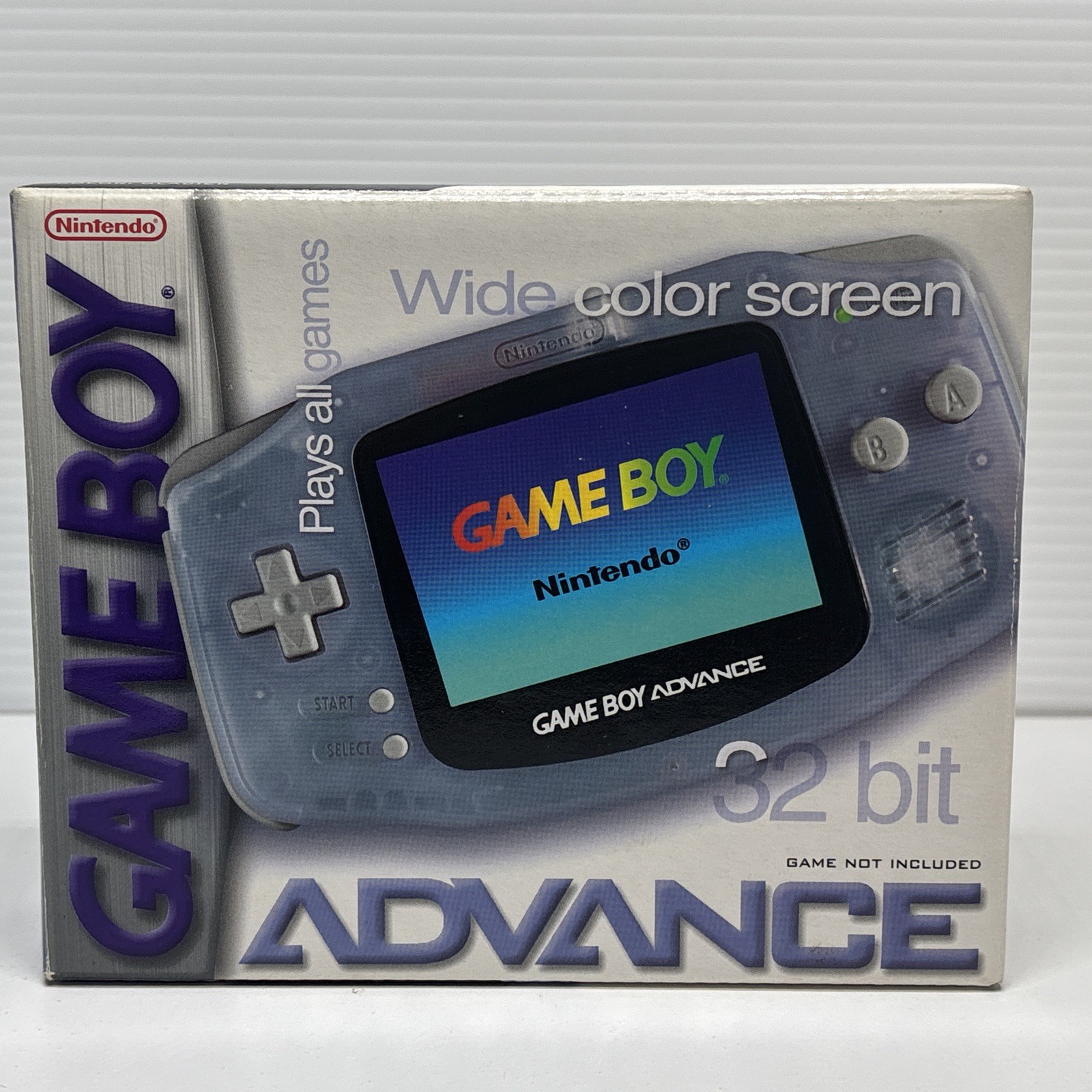 Nintendo GameBoy Advance Glacier Console w/ Box + Pokémon Sapphire JP Tested GBA