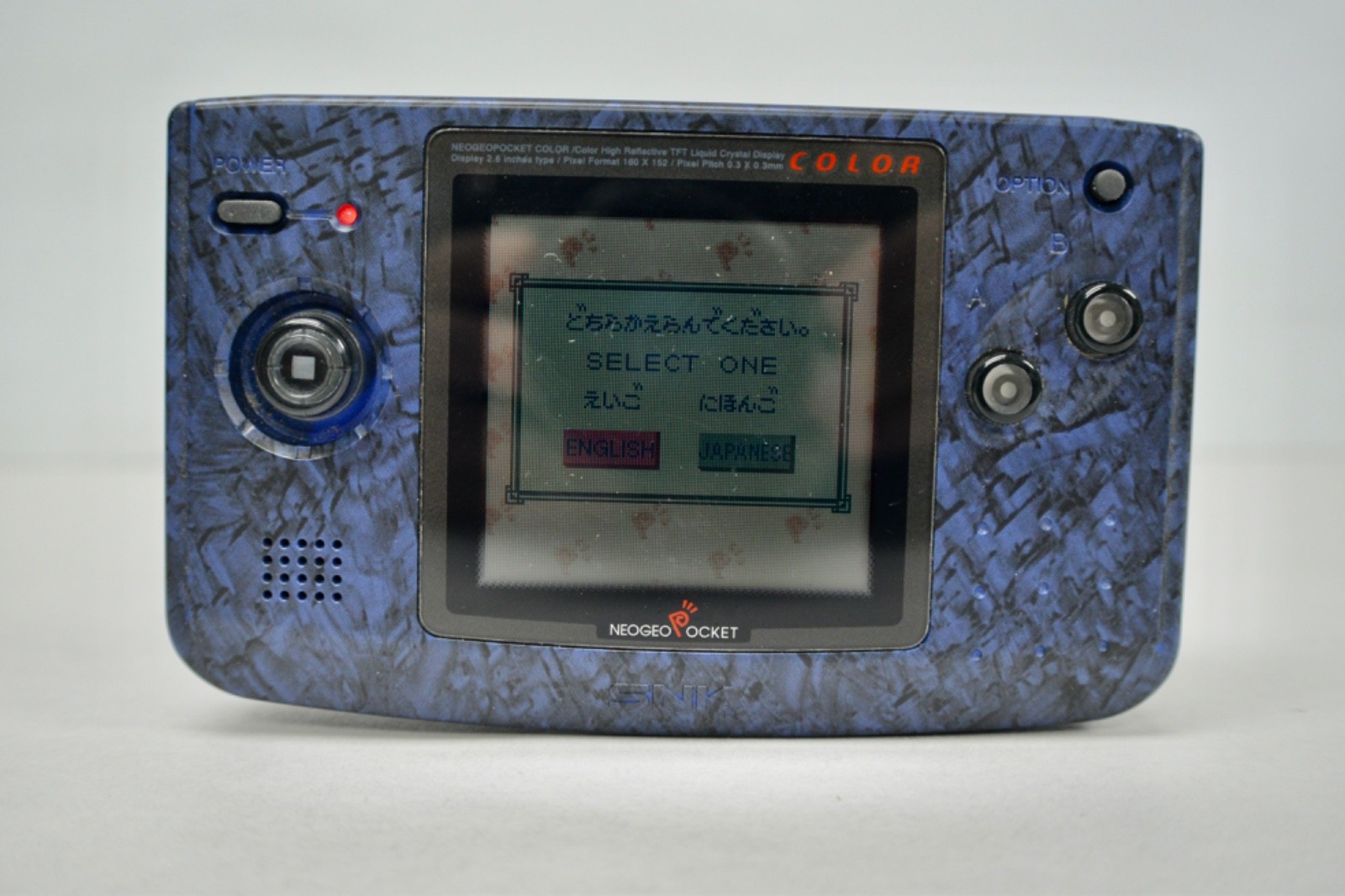 NeoGeo Pocket Color Launch Edition Blue Handheld System CIB