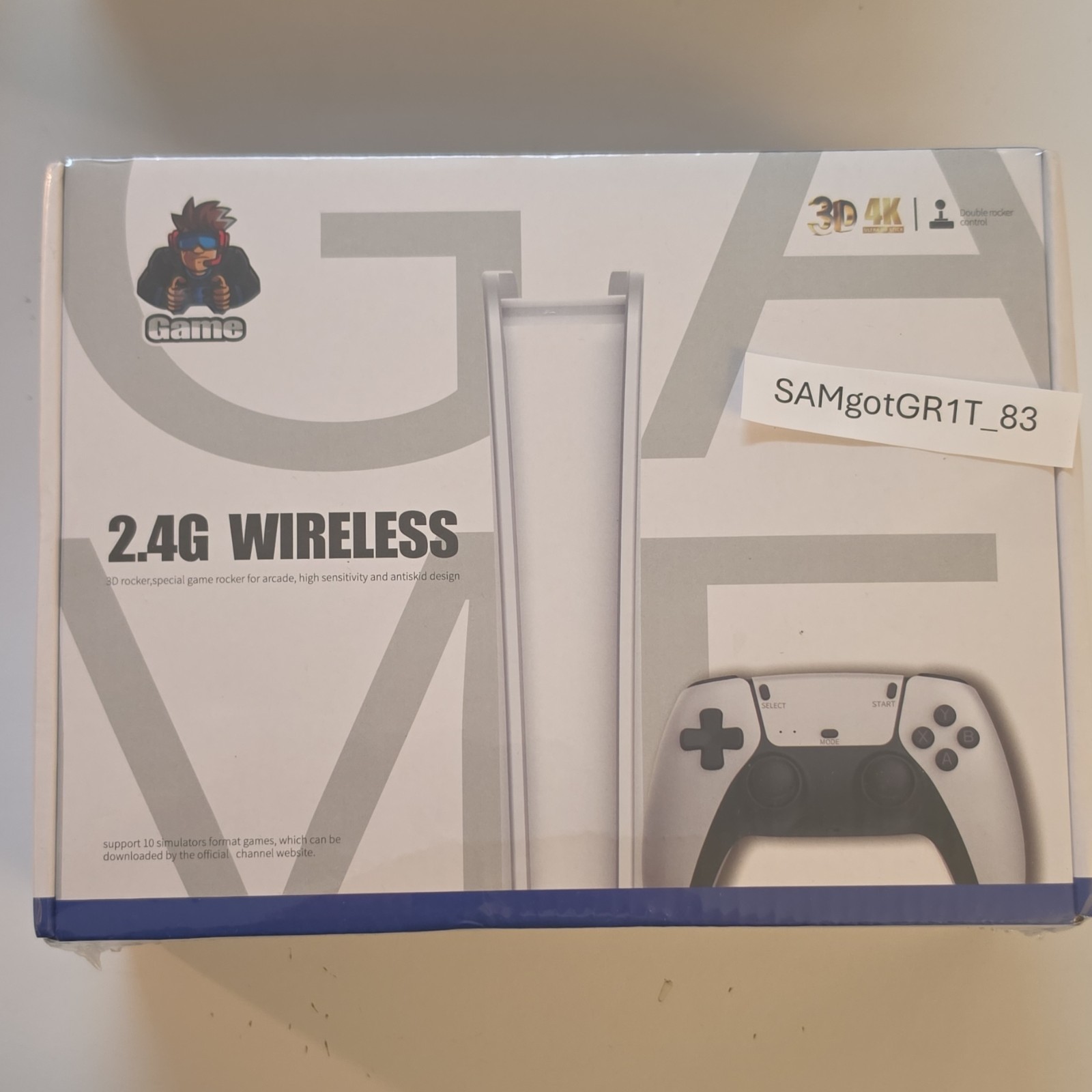 Game 2.4G Wireless Microconsole 4K UHD HDMI Dual Players Open Source System