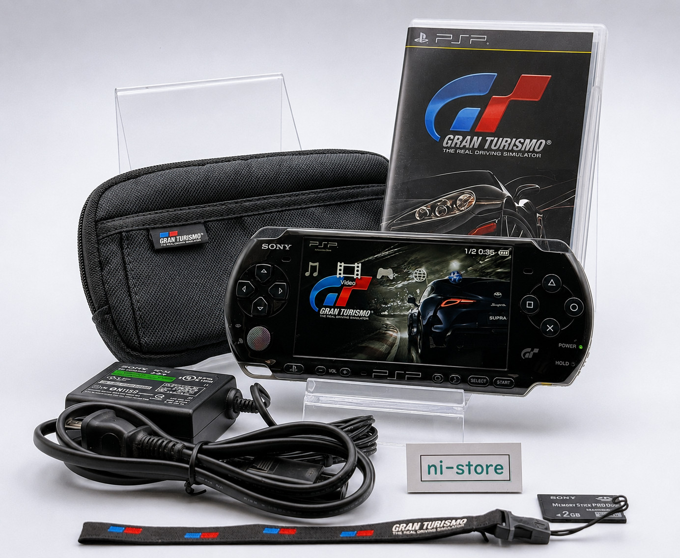 Sony PSP-3000 Console Gran Turismo Limited Region free w/Pouch etc, – Excellent