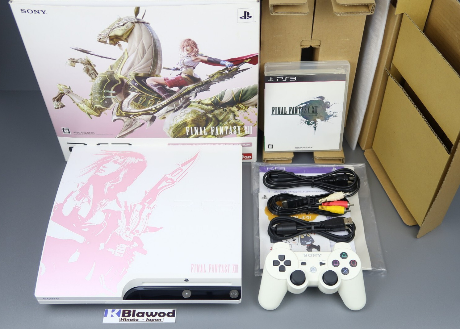 PS3 FINAL FANTASY XIII LIGHTNING EDITION CEJH-10008 250GB Box Tested Japan F/S