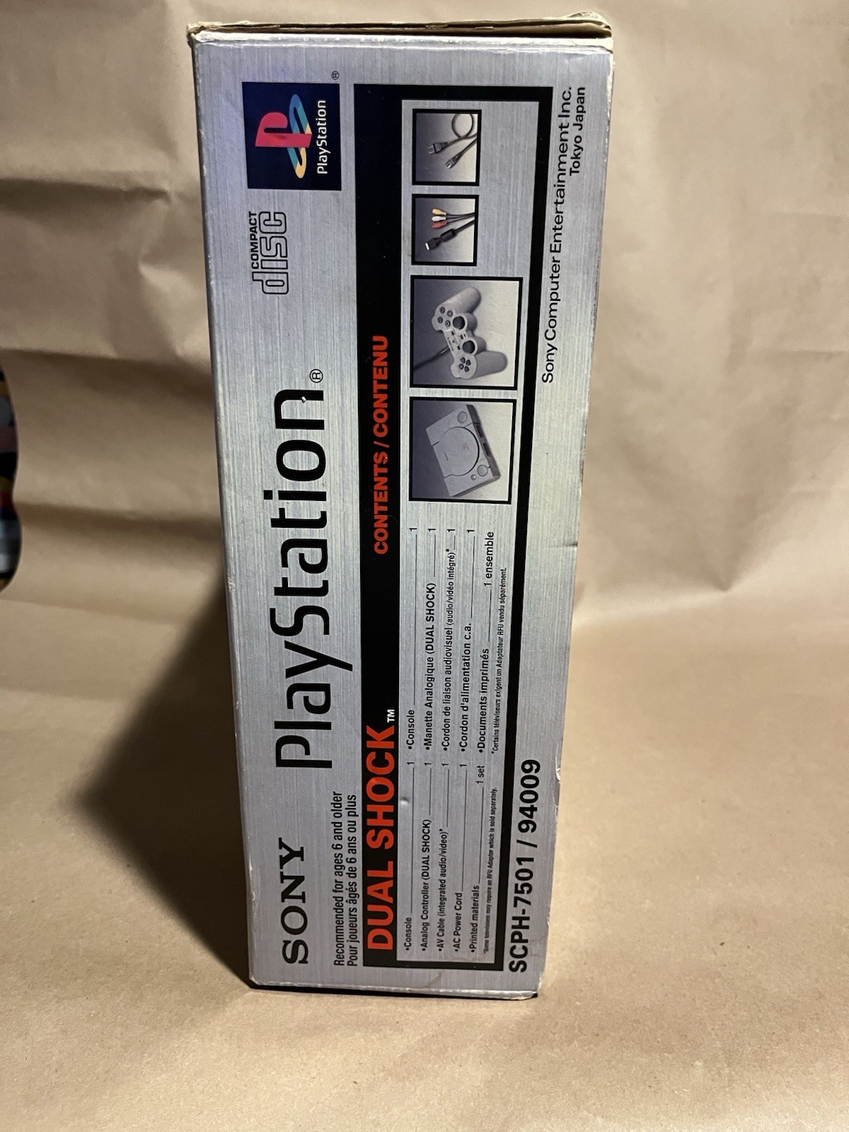 Sony PlayStation 1 PS1 Dual Shock PS1 SCPH-7501 Console – Near-Mint Complete CIB