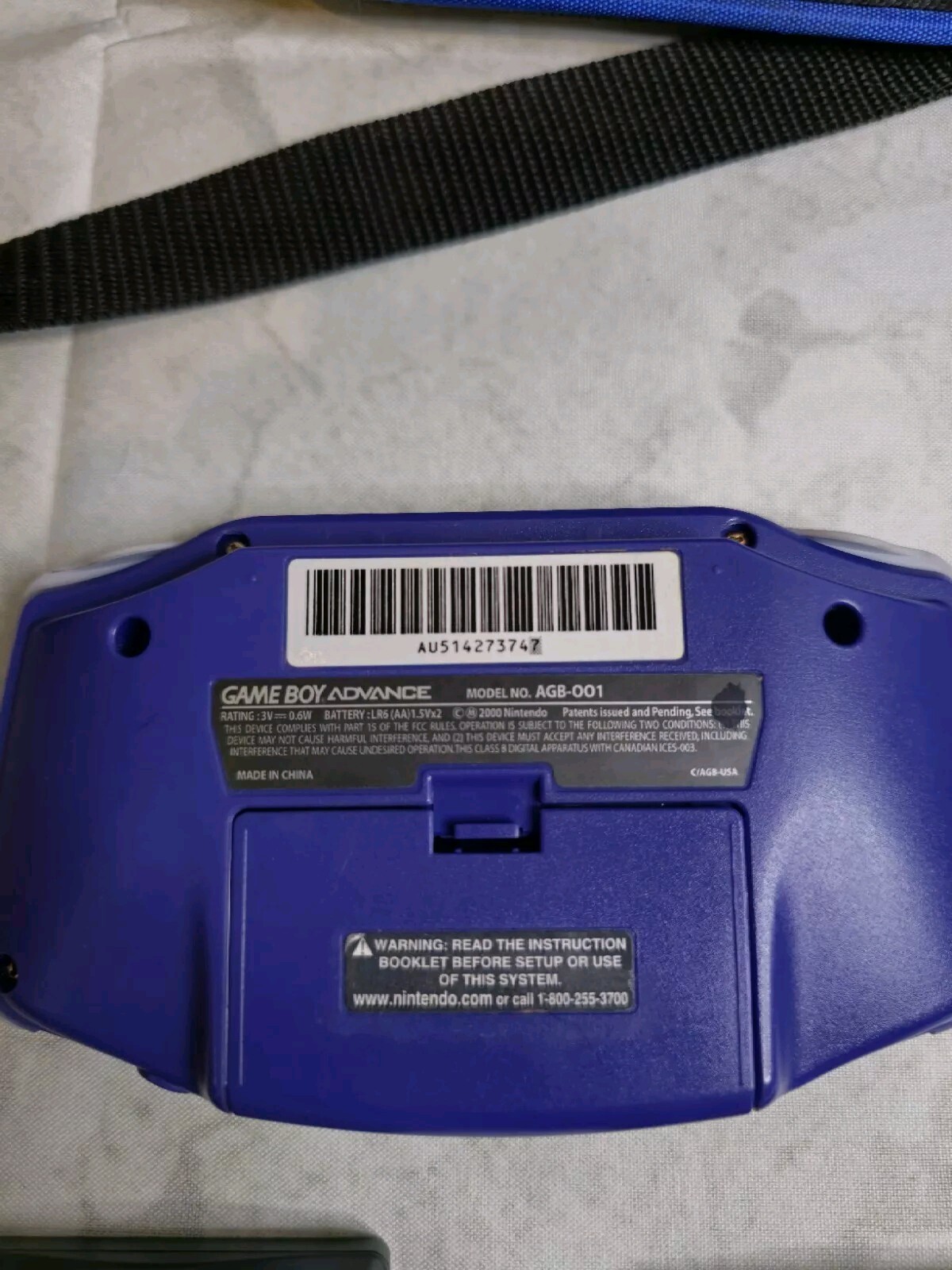 Nintendo Game Boy Advance -Indigo- Games, Light, And Cases Great Condition!