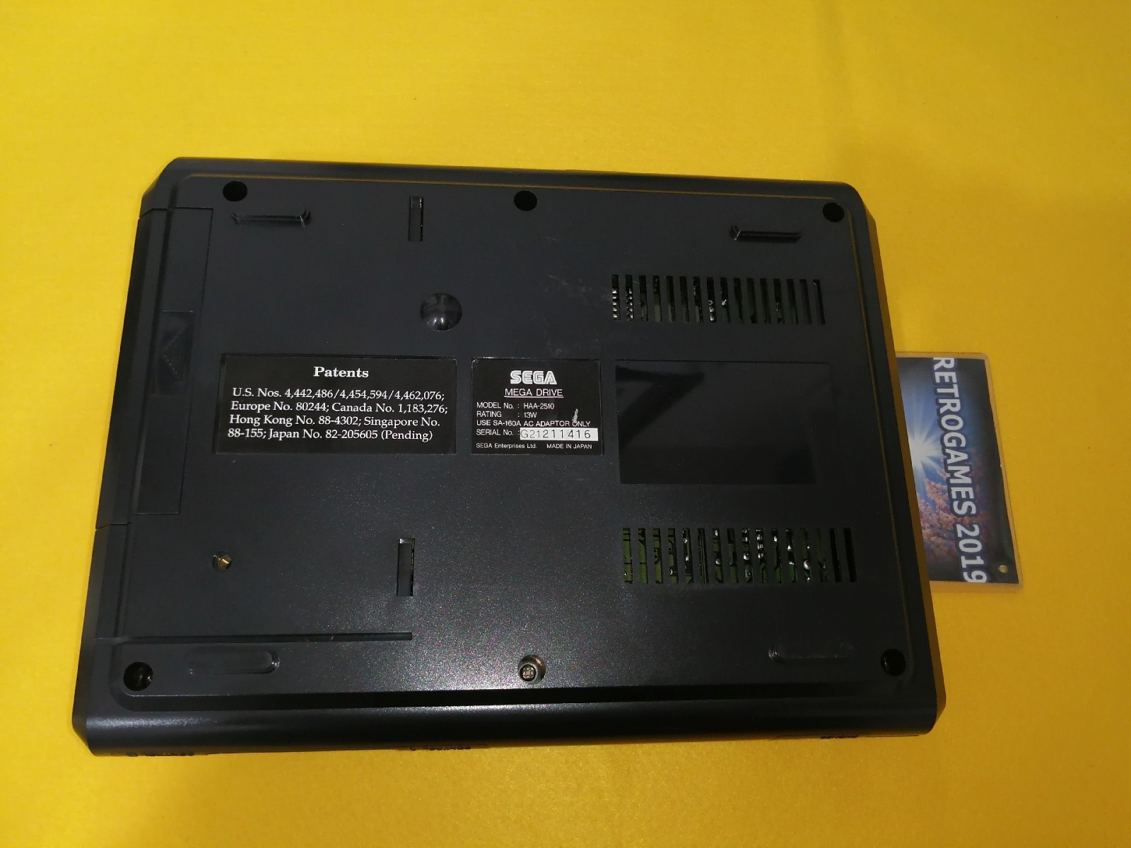 MD SEGA MEGADRIVE FRIST MODEL REG CARD BOXED MATCH SERIAL