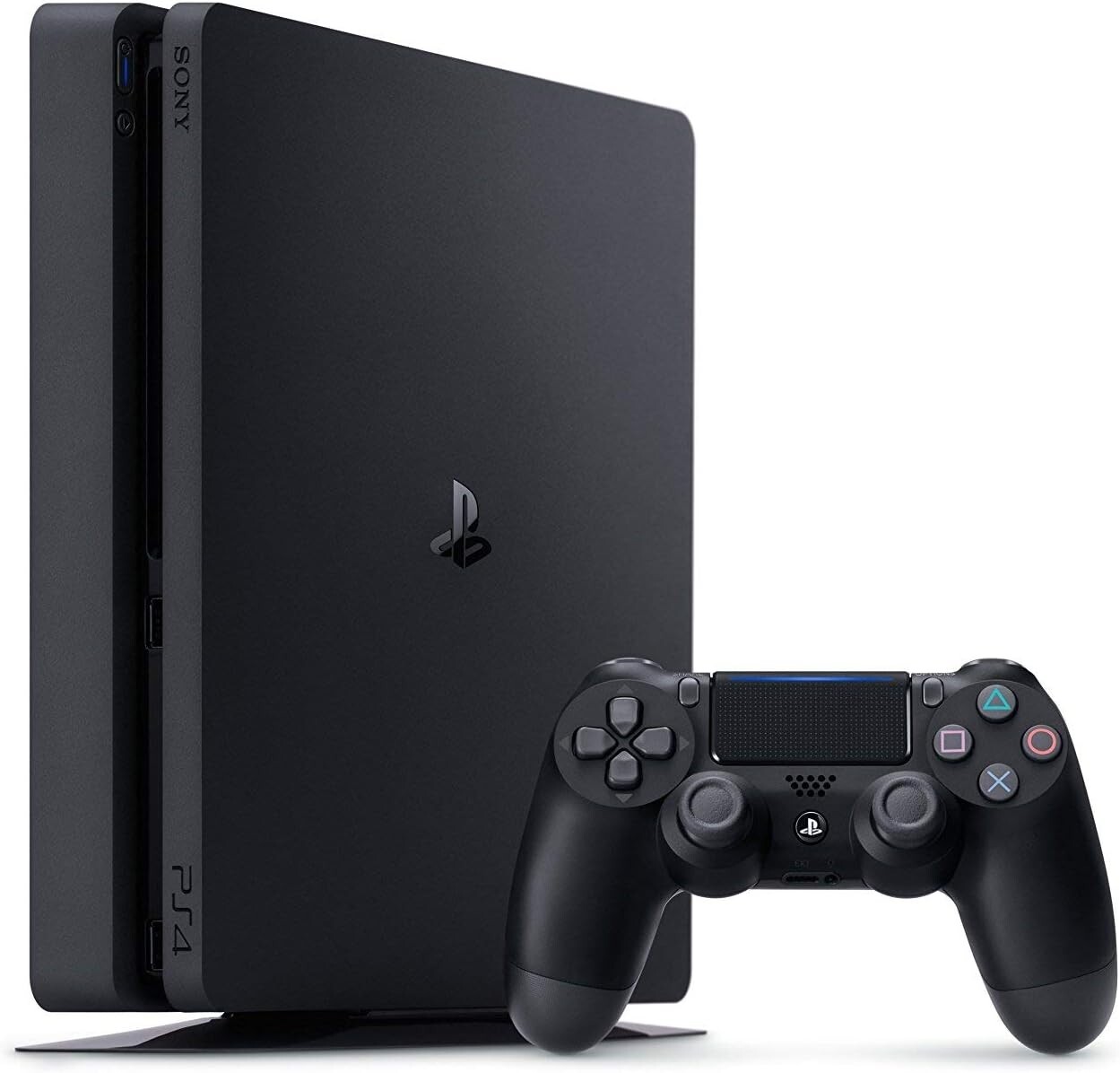 PlayStation 4 Slim (2 controllers included) – Black – 1TB – Good