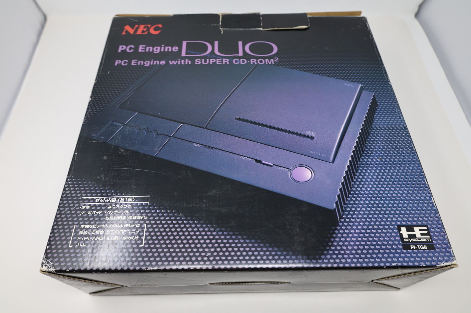 NEC PC Engine DUO Turbo Duo Console System PI-TG8 Box *US Seller* *Works*
