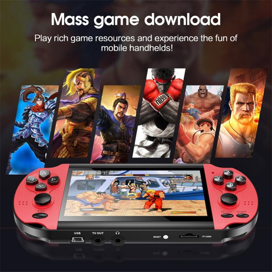4.3 inch Handheld 8GB Retro Game Consoles 10000 Games Video Console Rechargeable