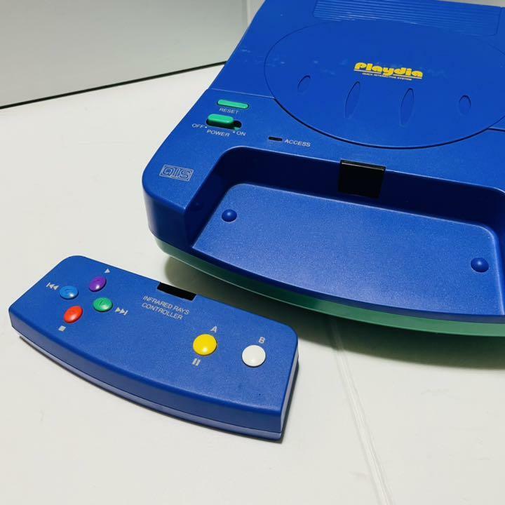 Bandai Playdia Game Console CD-ROM Drive Interactive system Super rare vintage