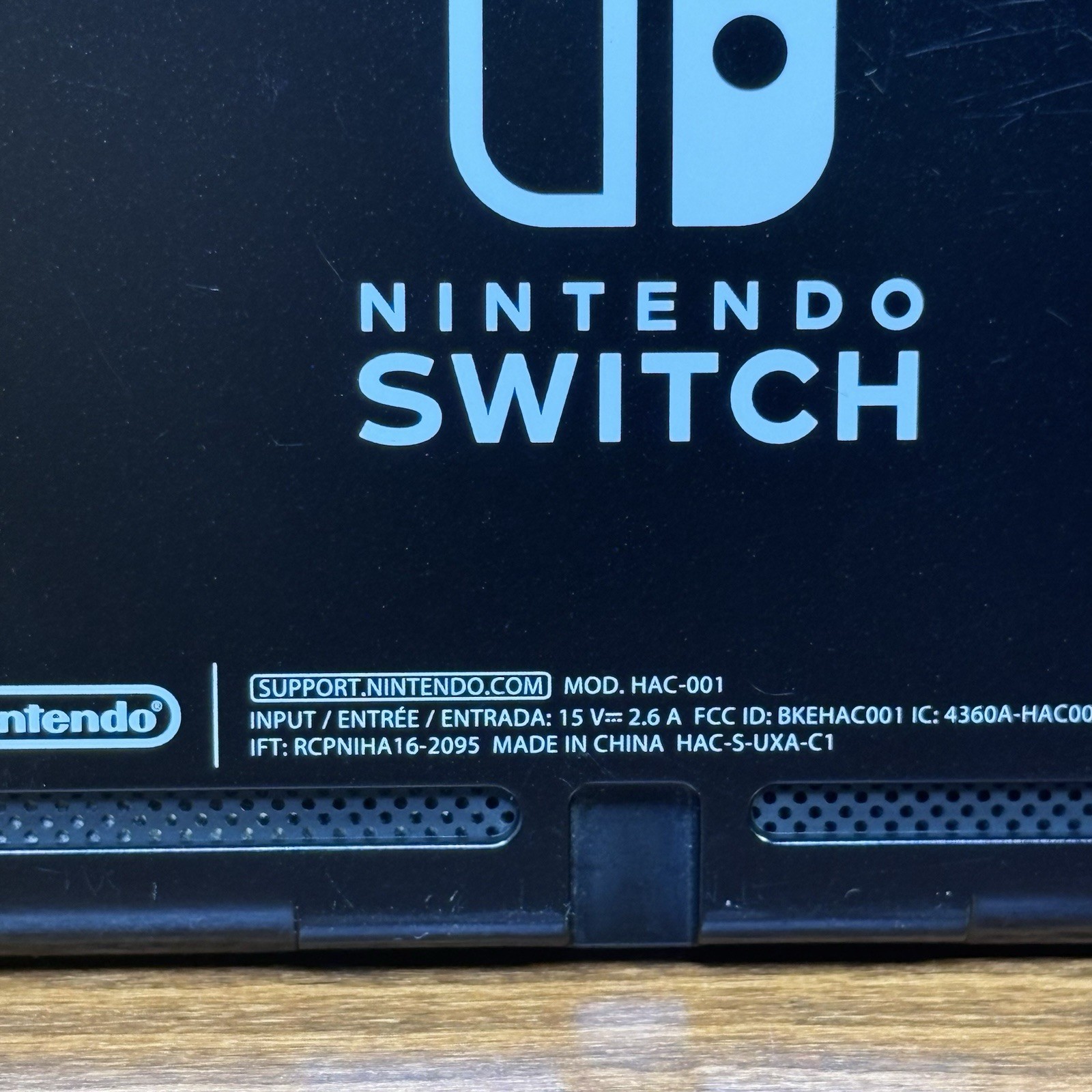 Nintendo Switch with Neon Purple & Neon Orange Joy-Con | Works Perfectly | Case