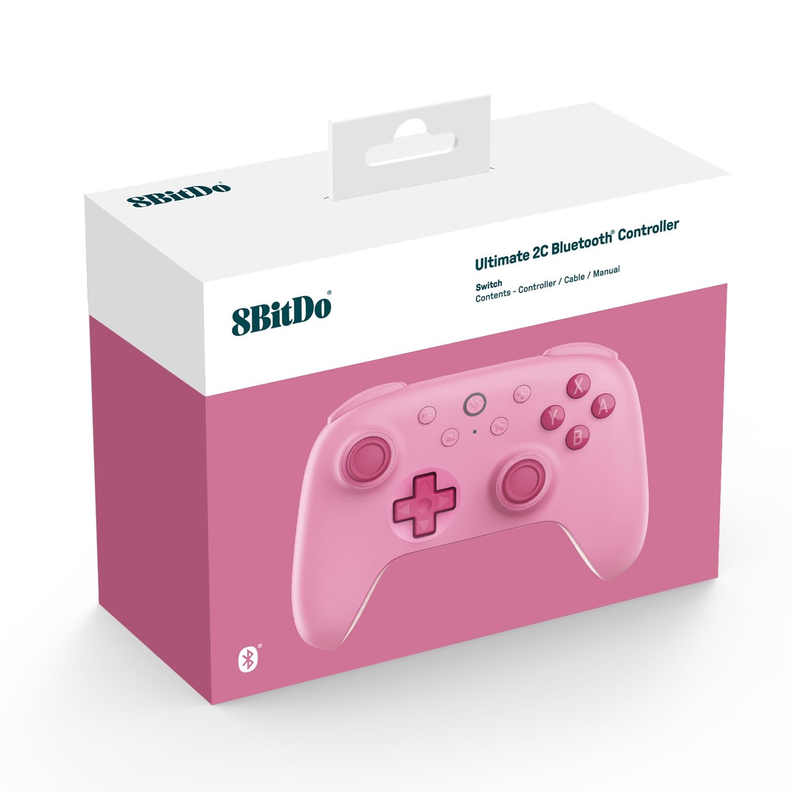 8Bitdo Ultimate 2C Bluetooth Controller (Hall Effect Joystick Update) – Pink