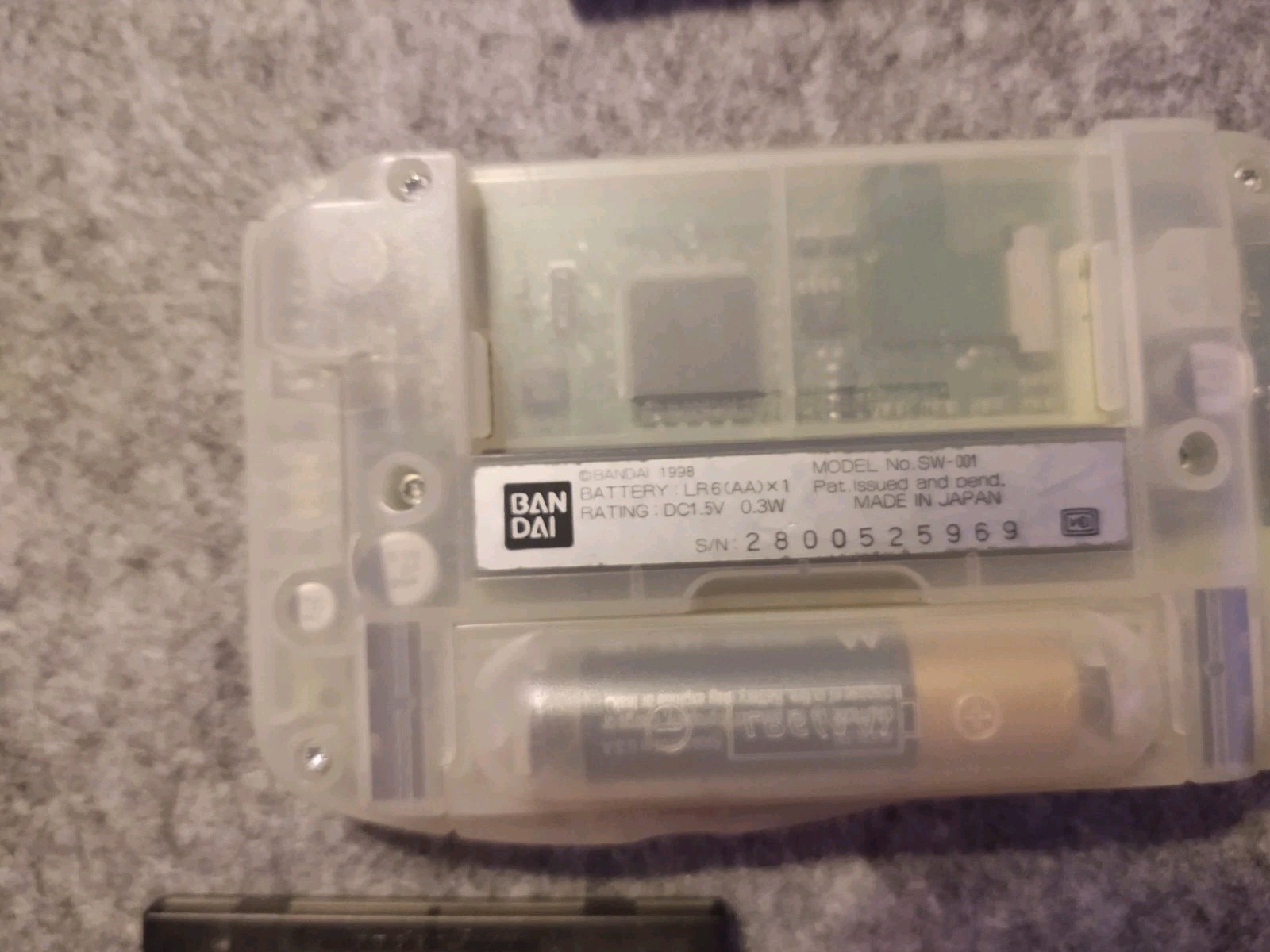 Bandai WonderSwan Green SW-001 + GAMES nobunaga’s ambition fighting legend