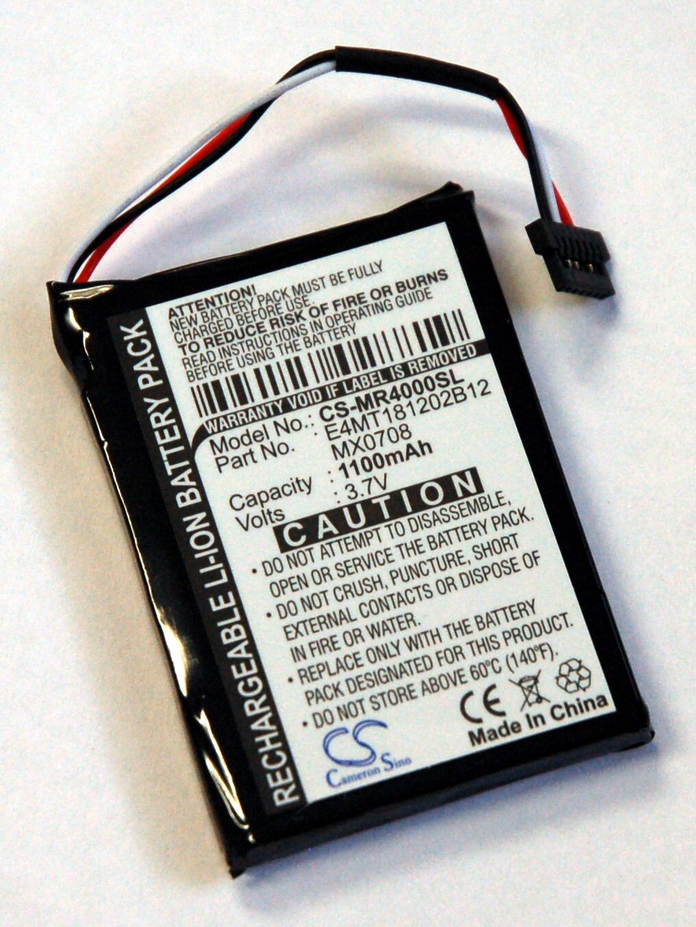 NEW Battery Magellan Maestro 4000T 4010 4040 4050 1100mAh 3.7v GPS E4MT181202B12