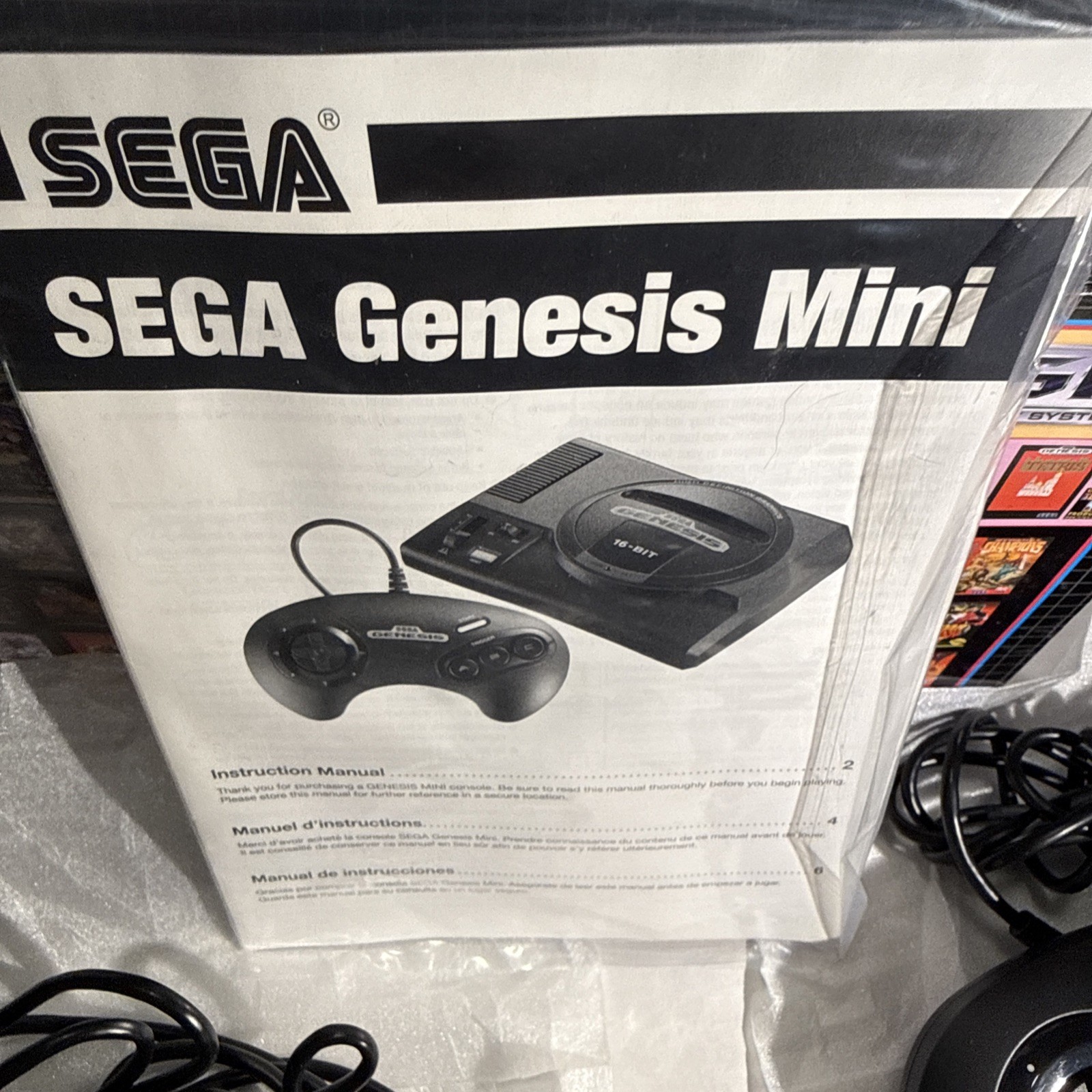 SEGA Genesis 16 Bit Video Entertainment System- Mini Game Console w/ Sonic