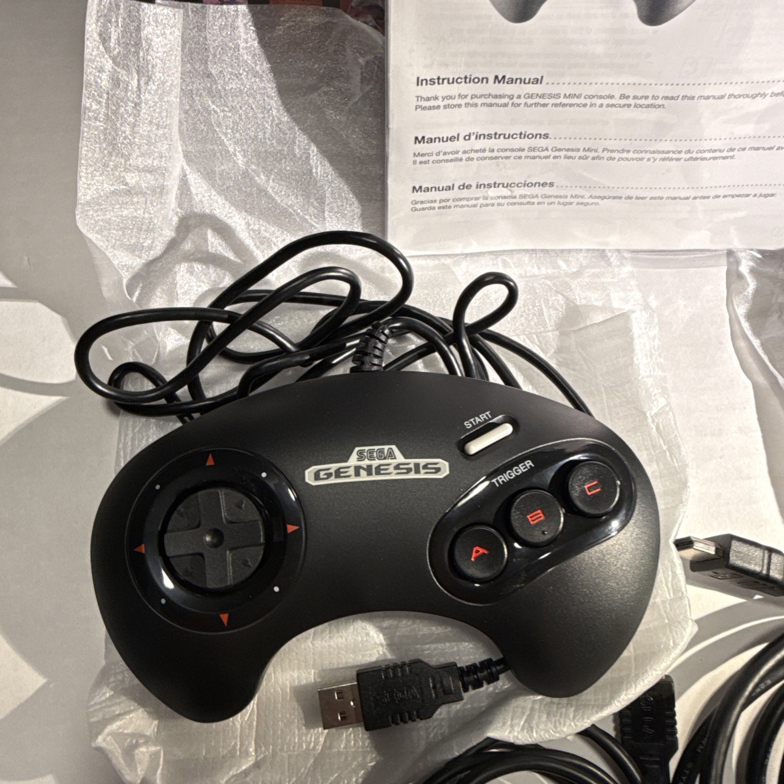 SEGA Genesis 16 Bit Video Entertainment System- Mini Game Console w/ Sonic