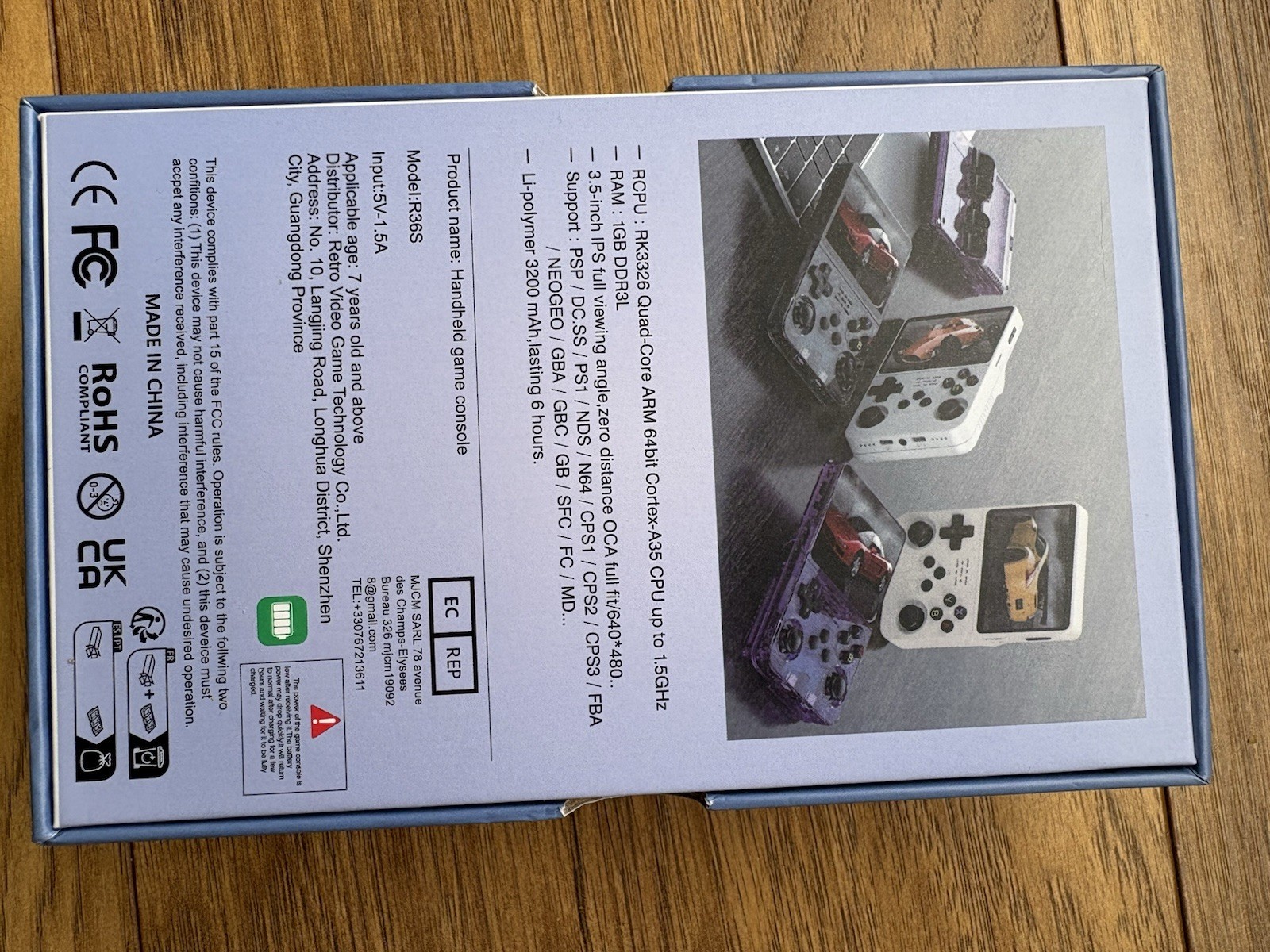 R36S Handheld Game Console 3.5-in 640*480 IPS OCA Screen 3200mAh Opensource