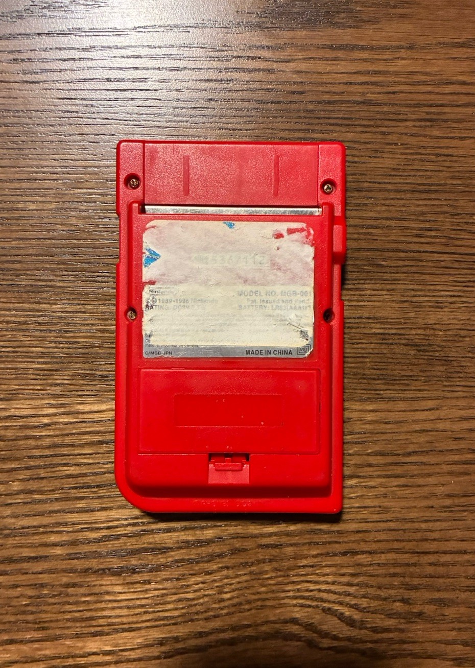 Red Game Boy Pocket Console MGB-001, Tested Works, No Games