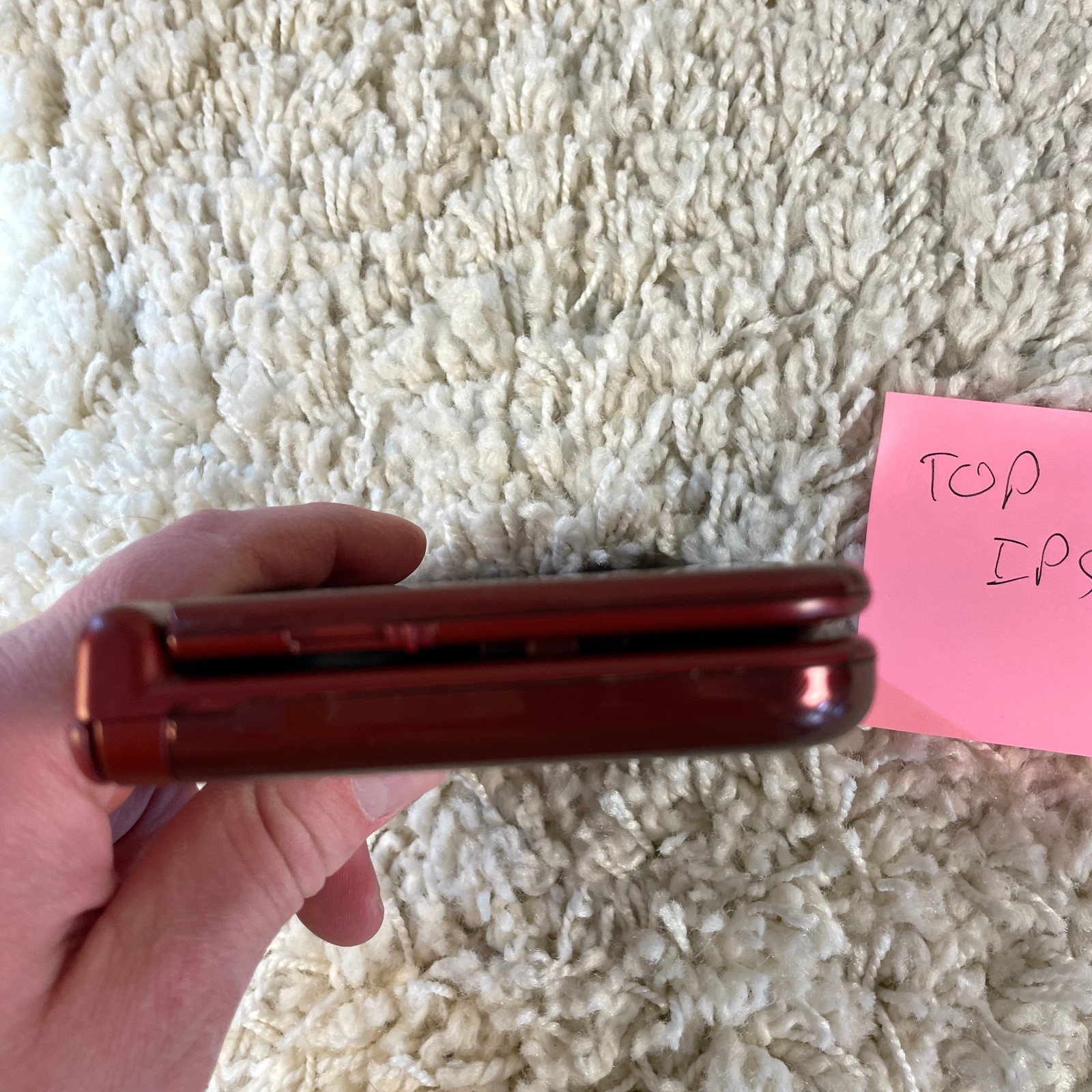 Nintendo “New” 3DS XL Metallic Red Handheld Console System RED-001 Top IPS Works