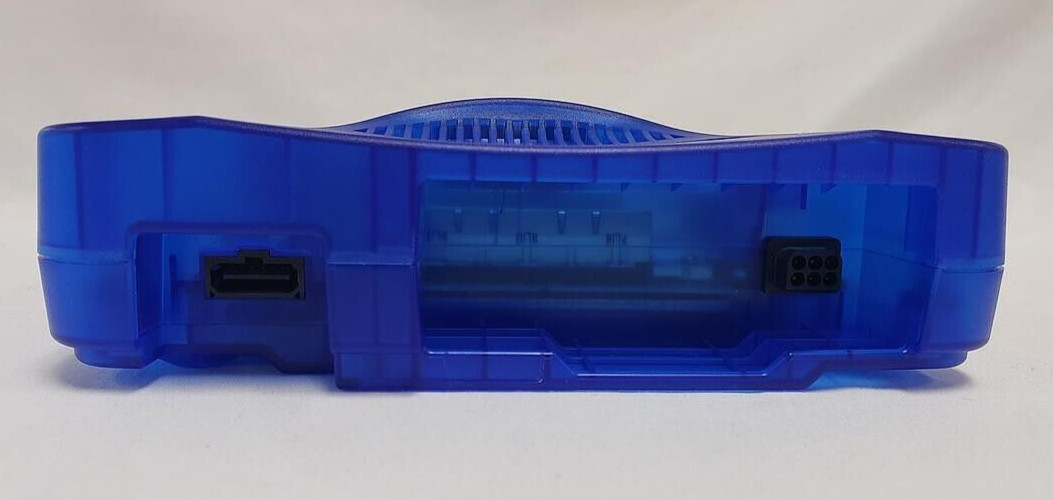N64 Vintage 90s Funtastic Translucent BLUE Nintendo-64 Gaming Console System A