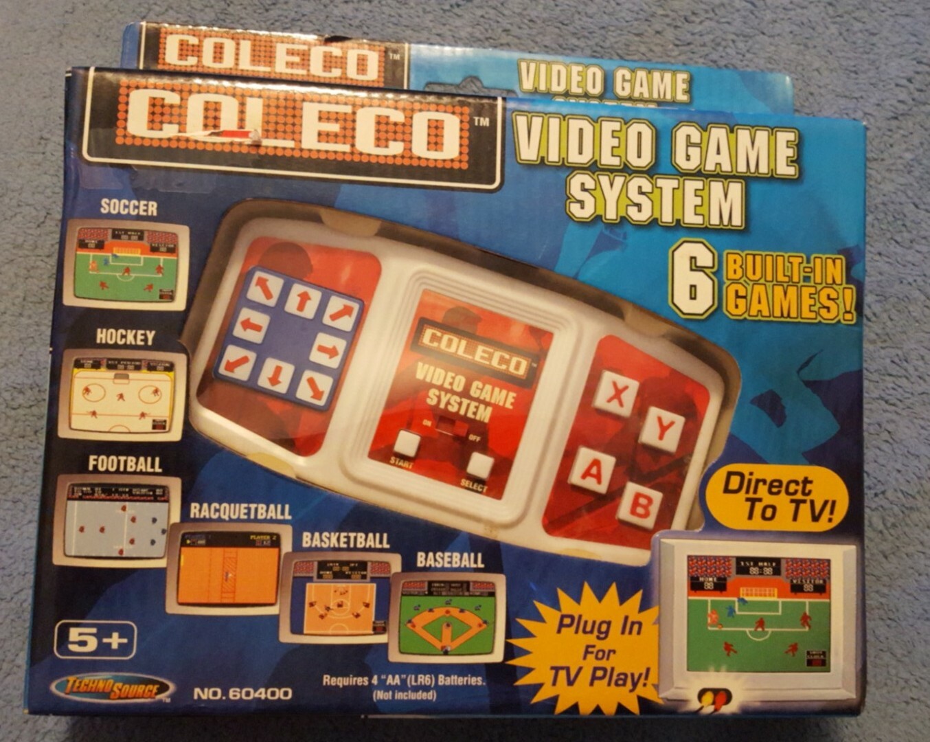 2005 Coleco Video Game System 6 Built-In Games Plug & Play – Batteries 5+ NIB