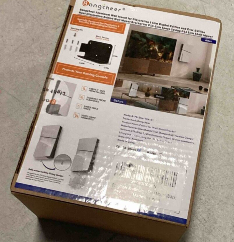 Wall Mount for PlayStation 5 Slim Digital Edition and Disc Edition