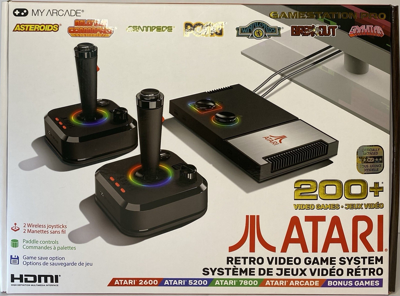 My Arcade Atari GameStation Pro Plug n Play Video Game Console 200+ Games NEW!!!