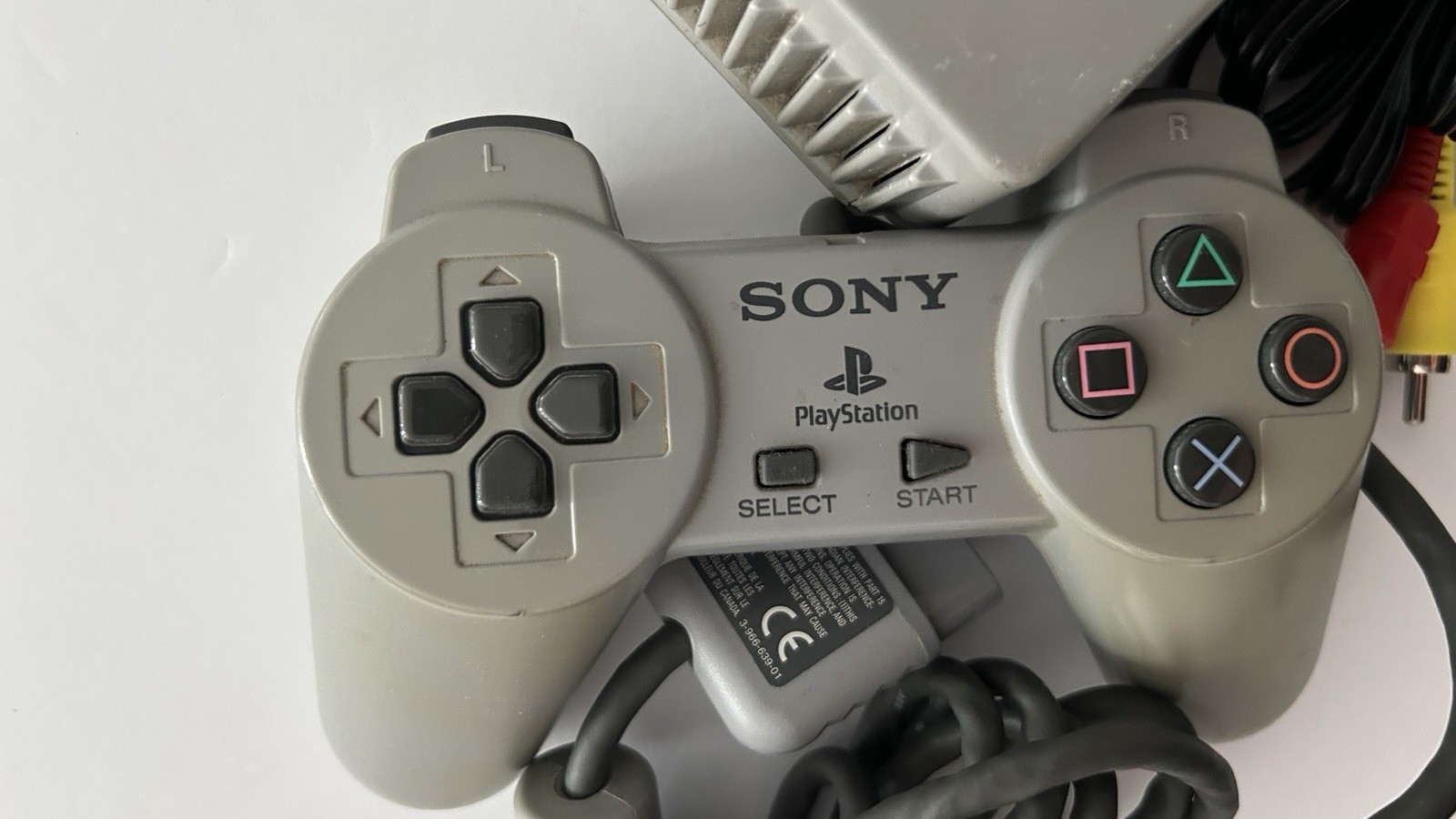 Sony PS1 SCPH-7501 Tested Working Bundle 2 Controllers AV Cord + Game