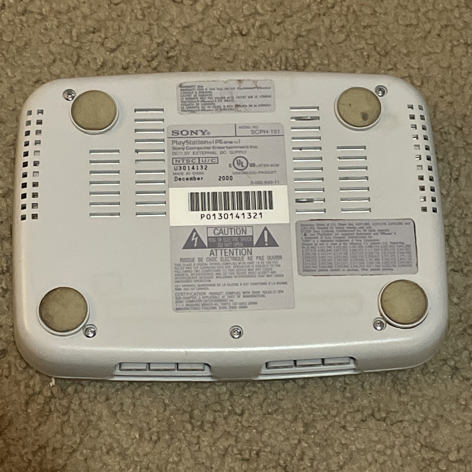 Sony Playstation PS One Video Game Console WIth Cords No Controller