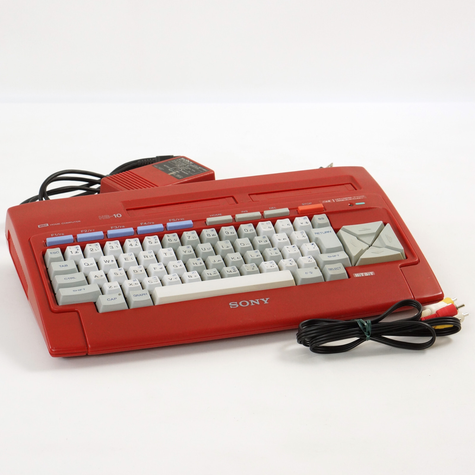 MSX SONY HIT BIT HB-10 Home Computer Red Maintained Tested 209039
