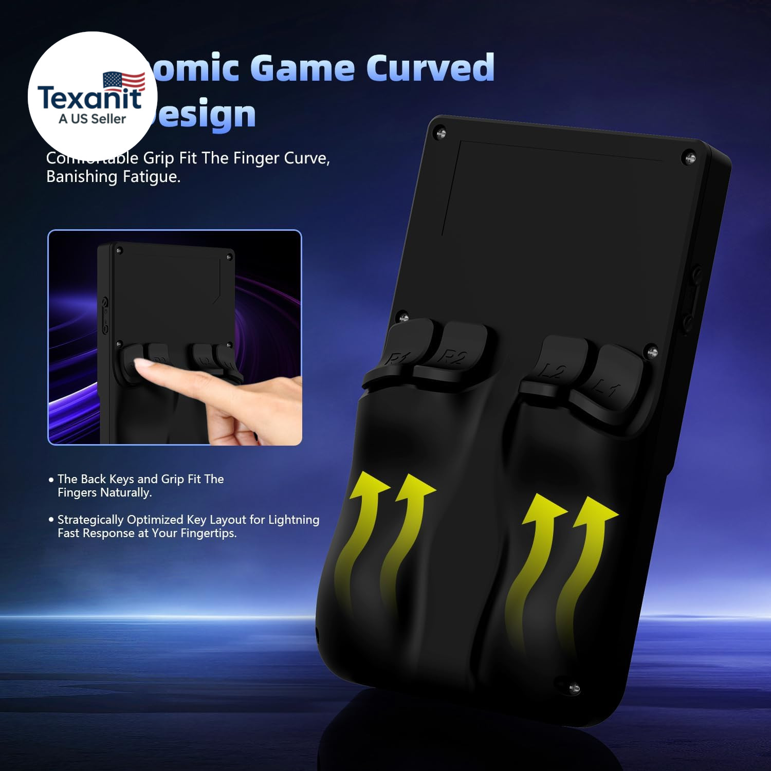 R36TMAX Retro Handheld Game Console, 4.0” 720X720 IPS Screen, 64GB Supports 180