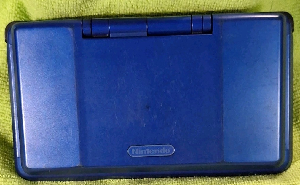 Y2k Nintendo DS NTR-001 Fat Phat Blue Console MINT SCREENS Tested Works Game Boy