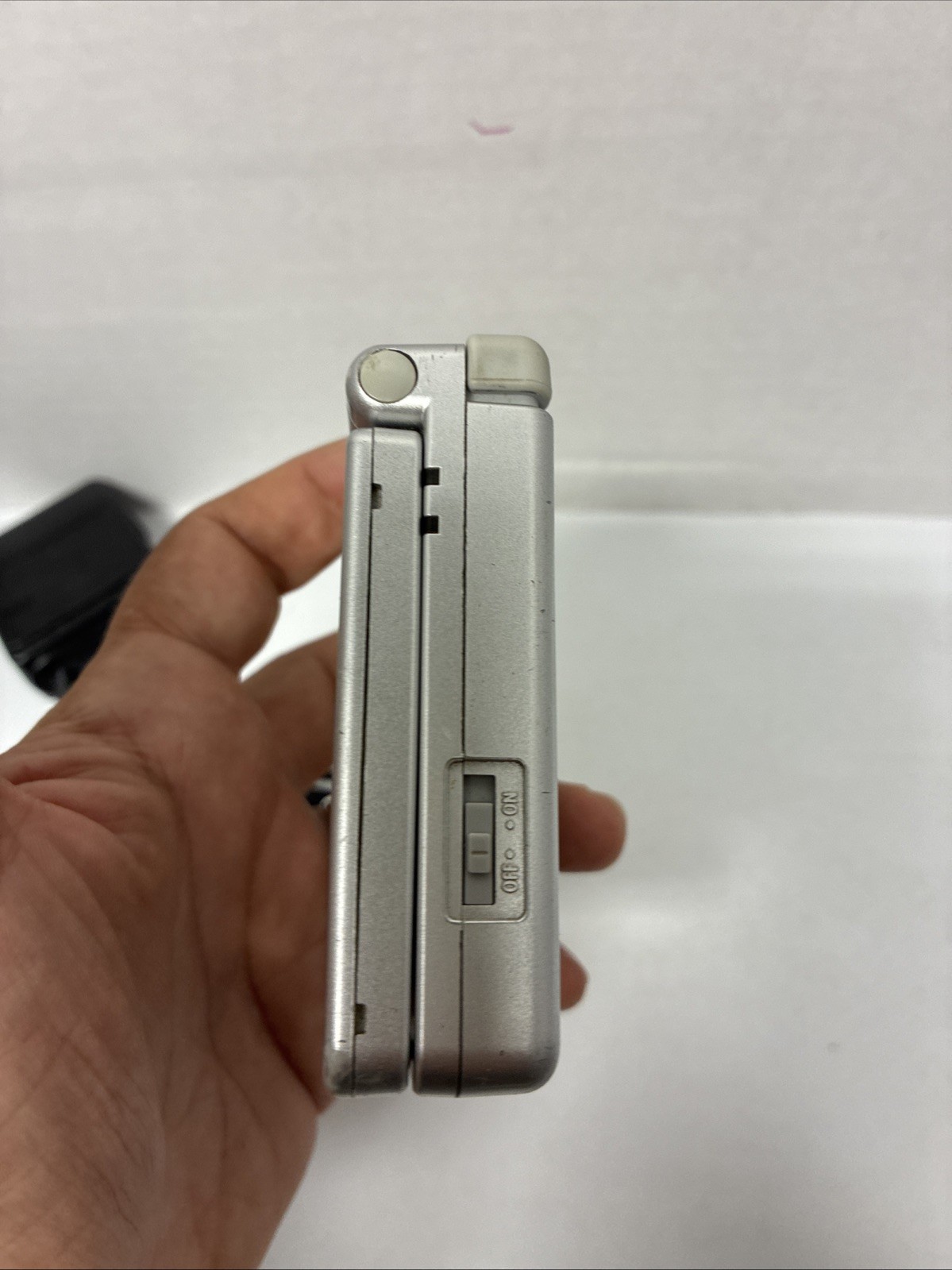 Nintendo Game Boy Advance SP AGS-001 Platinum Silver Console – Tested & Works