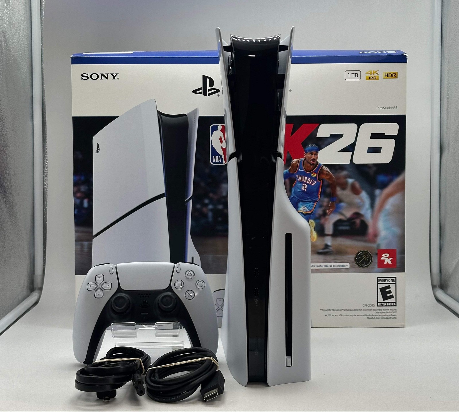 Sony PlayStation 5 Slim Disc Console CFI-2015 1TB White Used With Box
