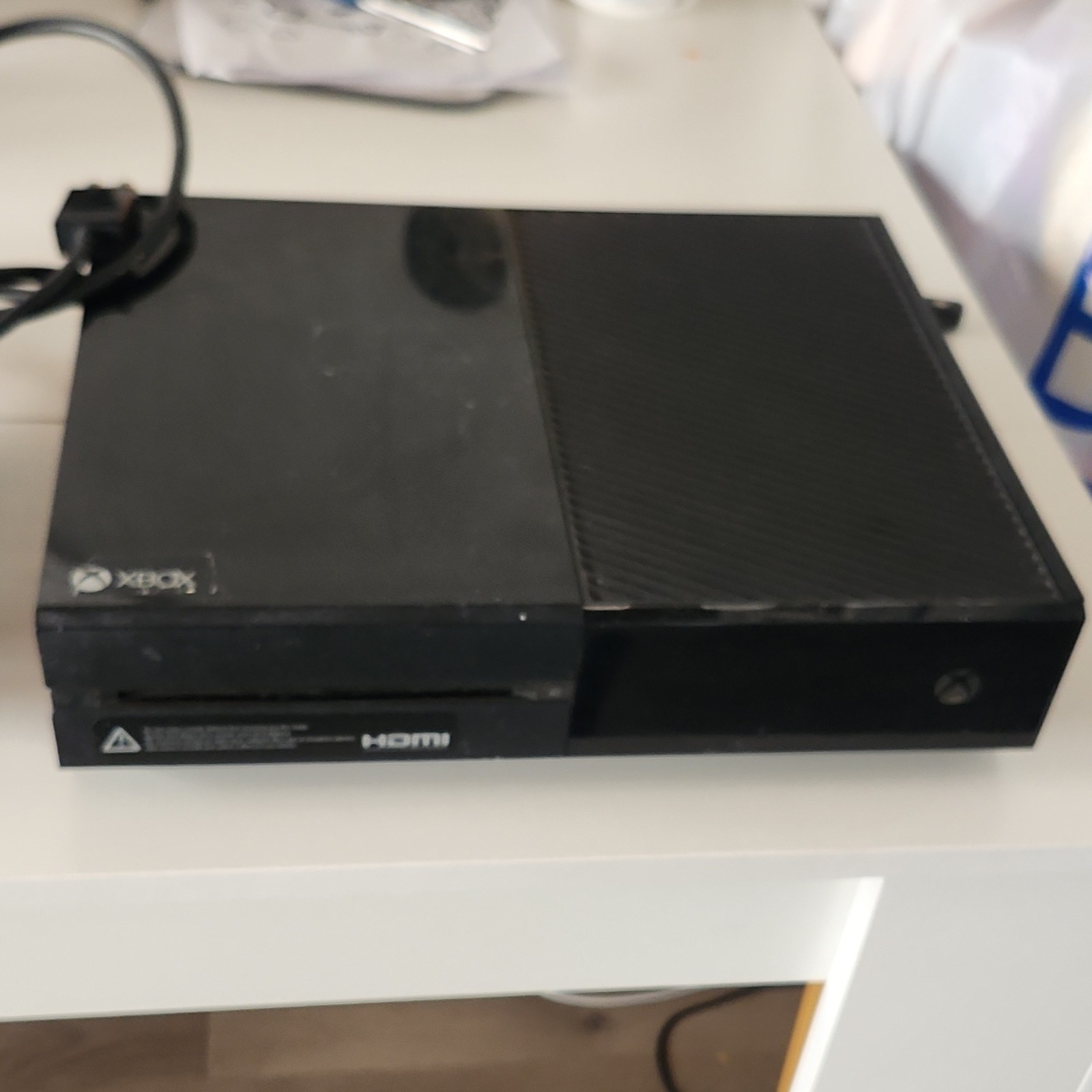 Microsoft Xbox One Black Console with Power Supply HDMI USB-A Ethernet Platform