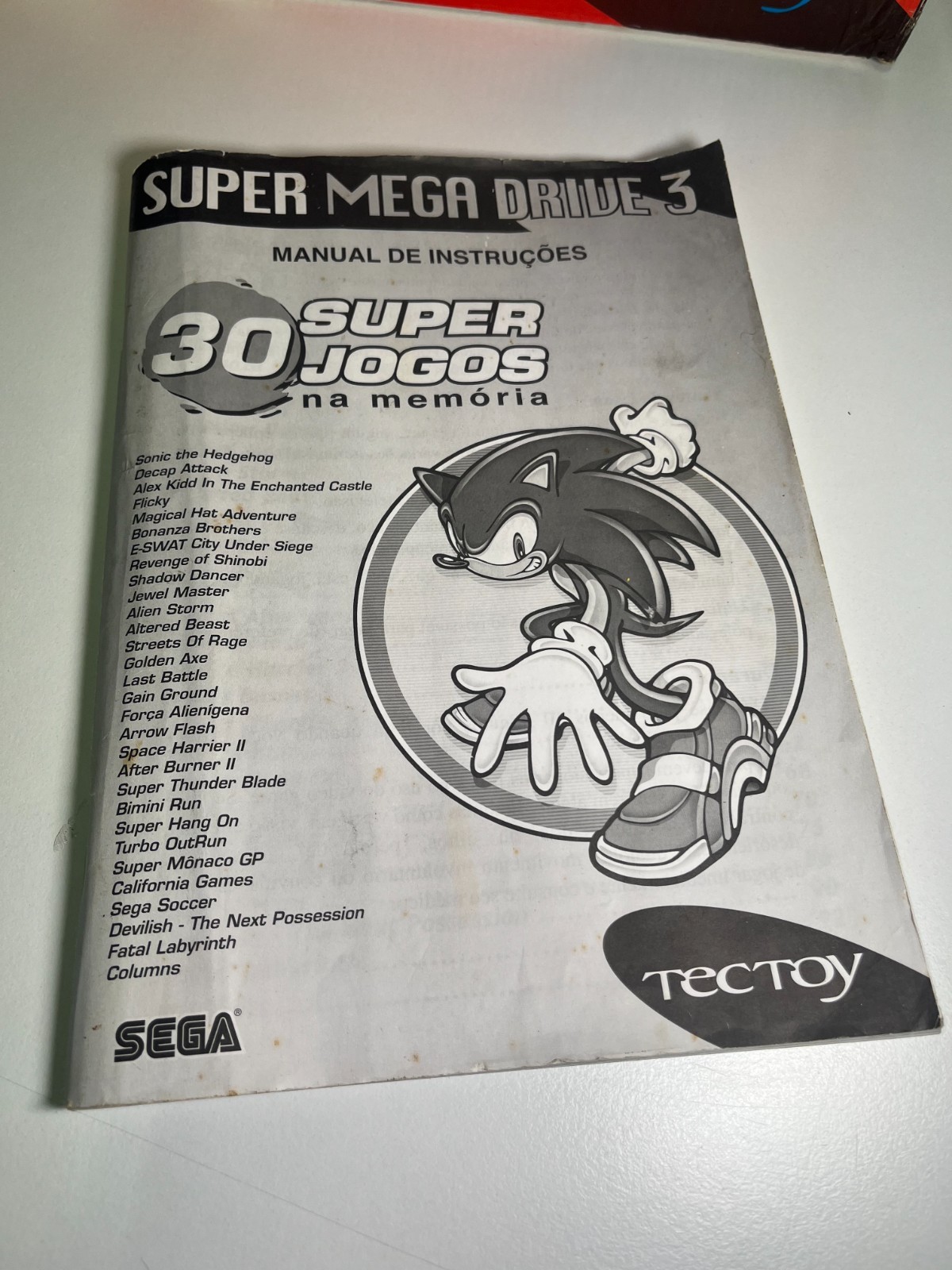 SUPER MEGA DRIVE 3 TEC TOY SEGA BRAZIL 30 GAMES EDITION BOXED TESTED CONSOLE