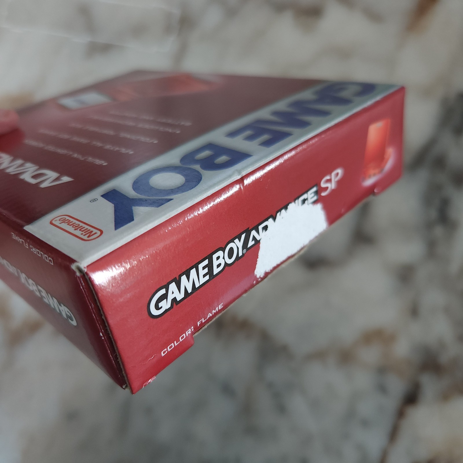 Game Boy Advance GBA SP AGS 001 Flame Red CIB NEVER USED