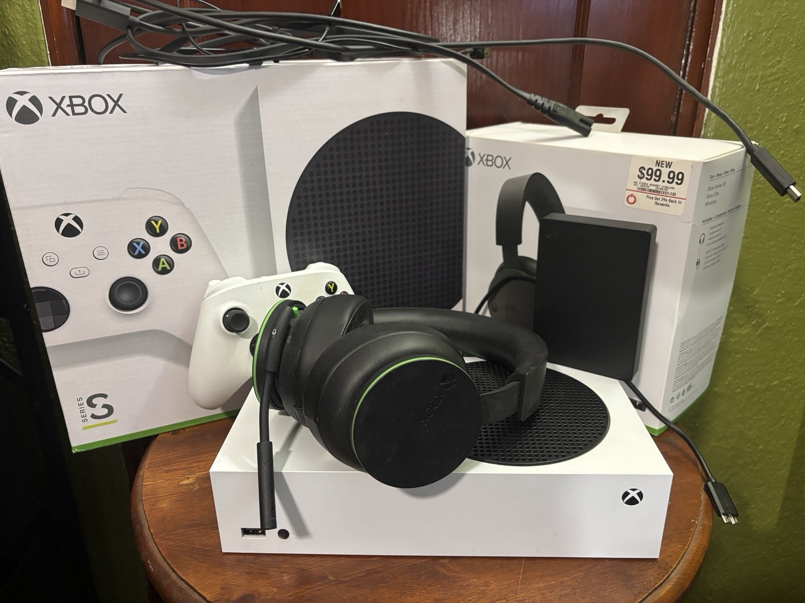 Microsoft Xbox Series S 512GB CIB with XBOX Wireless Headset and 5TB External SG