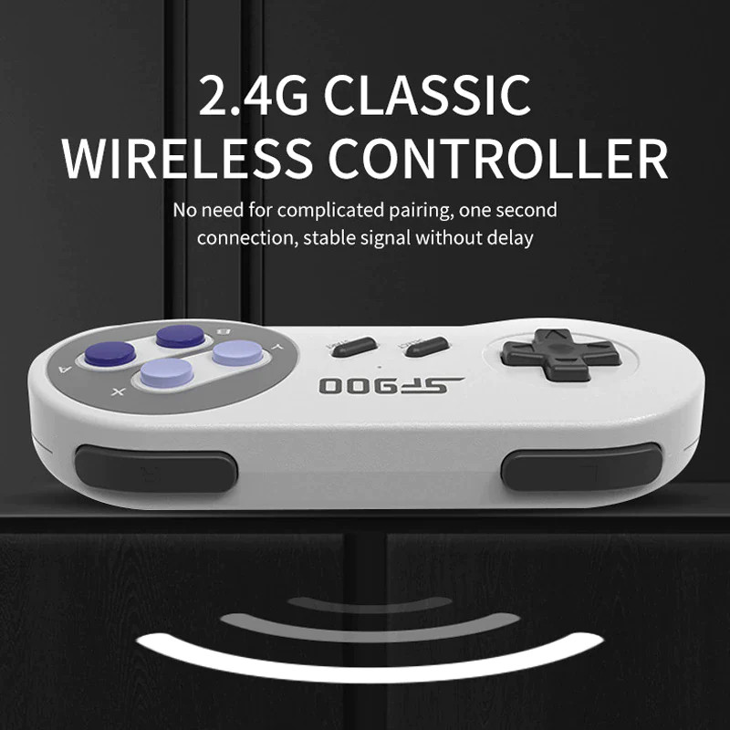 SF900 Retro Game Console HD Video Game Stick with 1500 Games for SNES Wireless C