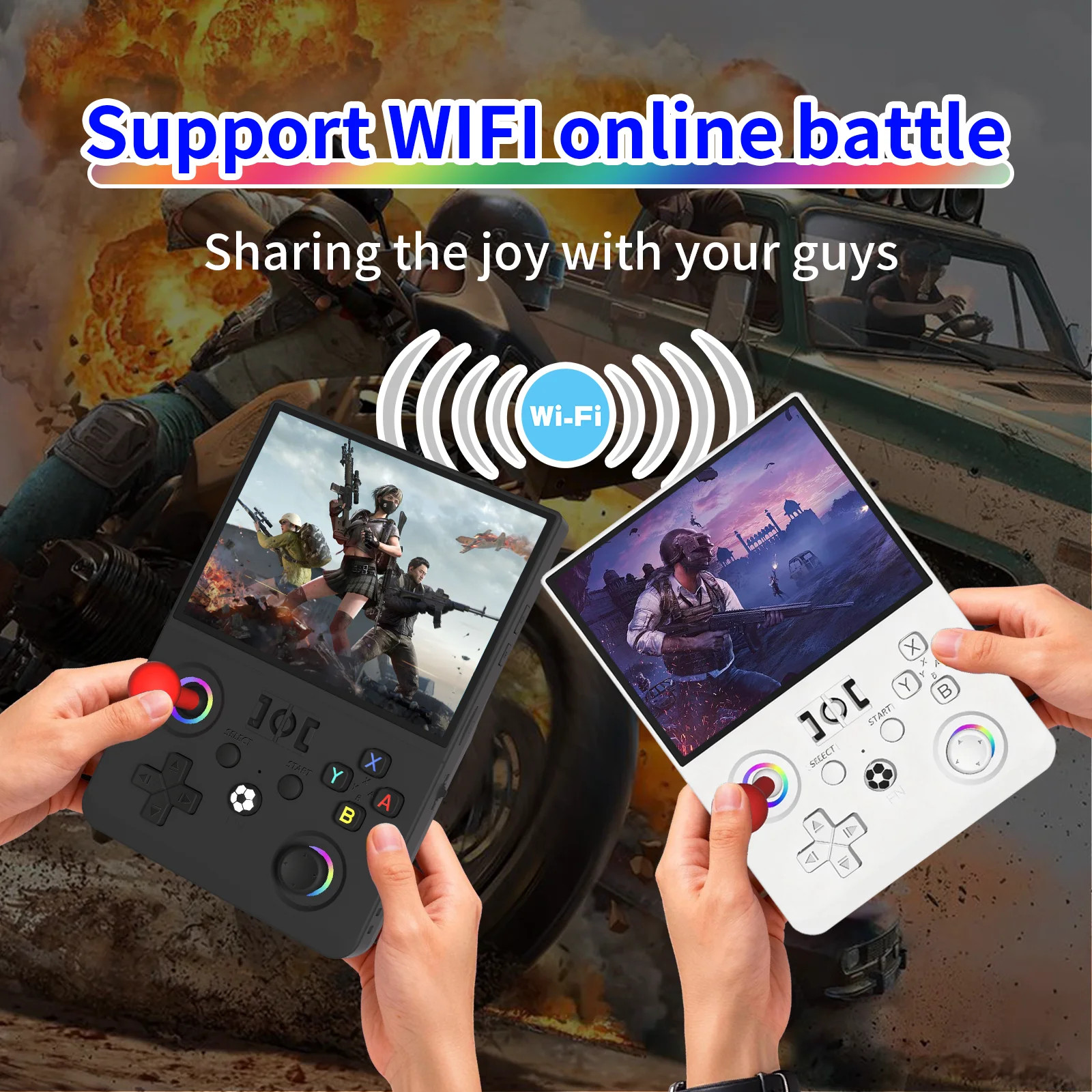 2026 Upgraded R36MAX2 Retro Handheld Game Console 4.5 Inch HD Screen 1024*768 Op