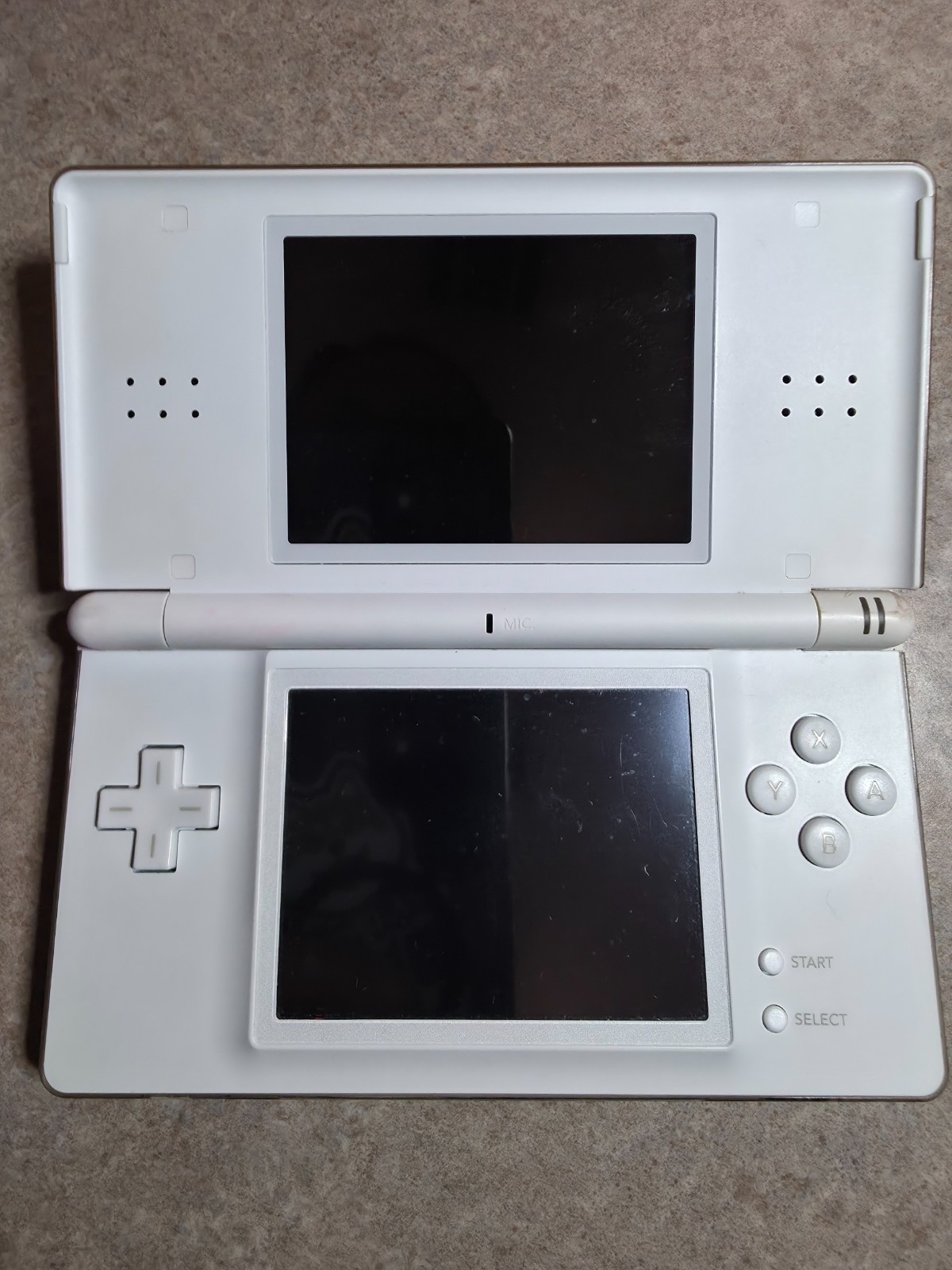 Nintendo DS Lite Handheld Console – Polar White w/ OEM wall and car Charger