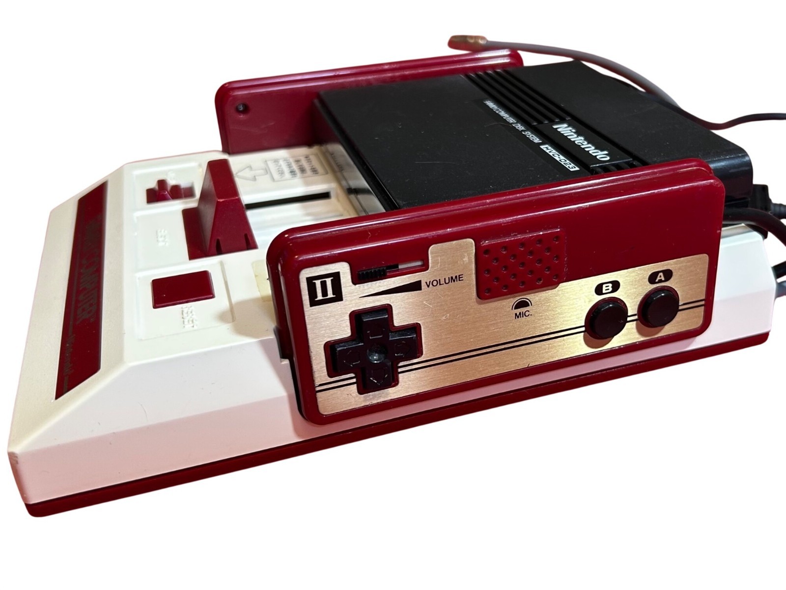 Nintendo Famicon Console & RAM Adapter + Controllers & Cables