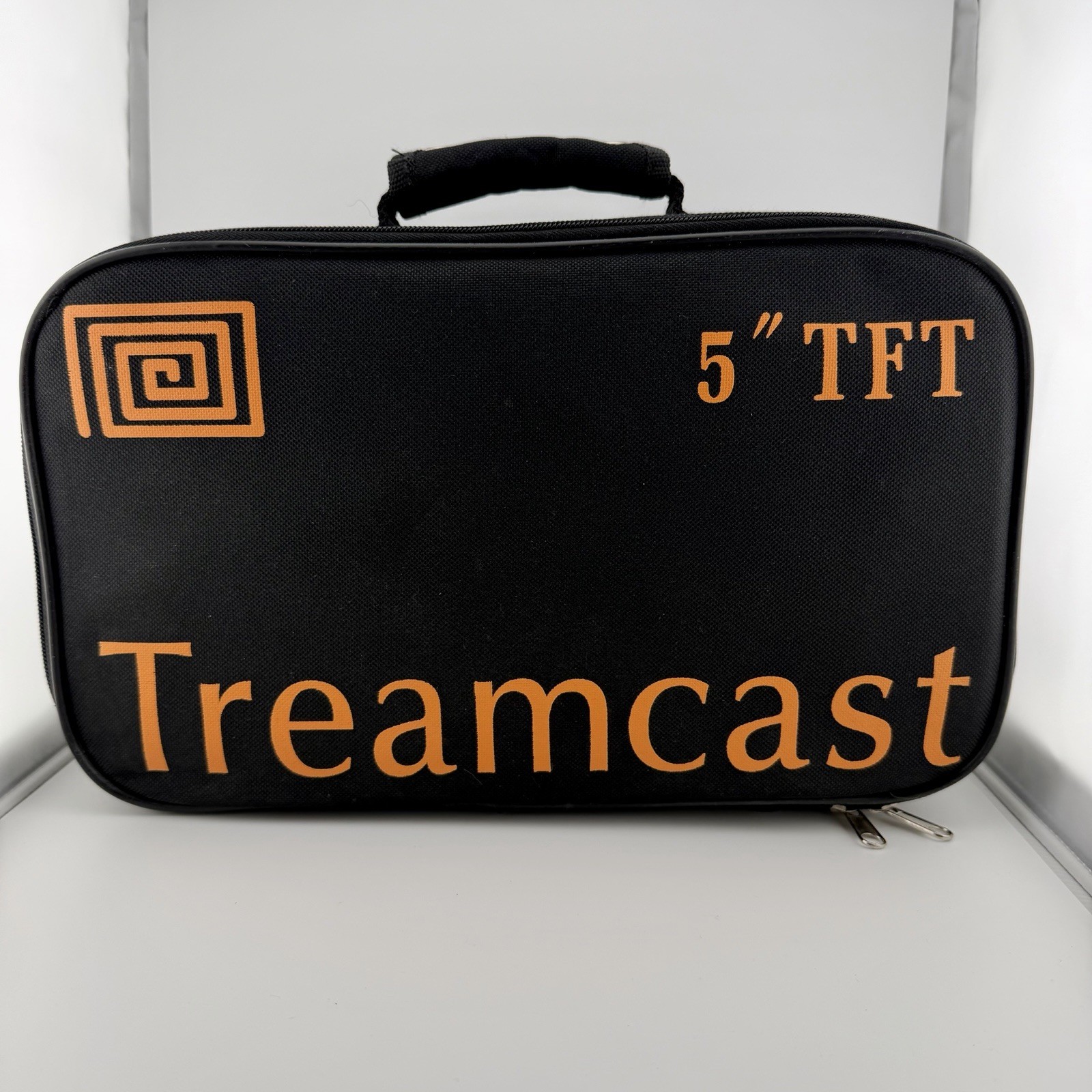 RARE Black Treamcast 5” TFT Portable Dreamcast w/ Original Bag Controller Tested