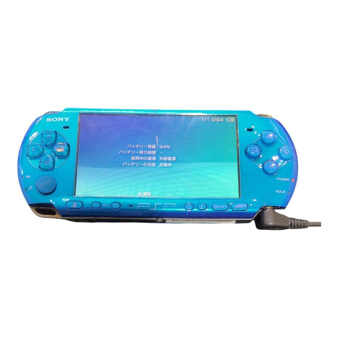 Sony PlayStation Portable PSP-3000 Vibrant Blue System Console Only Tested